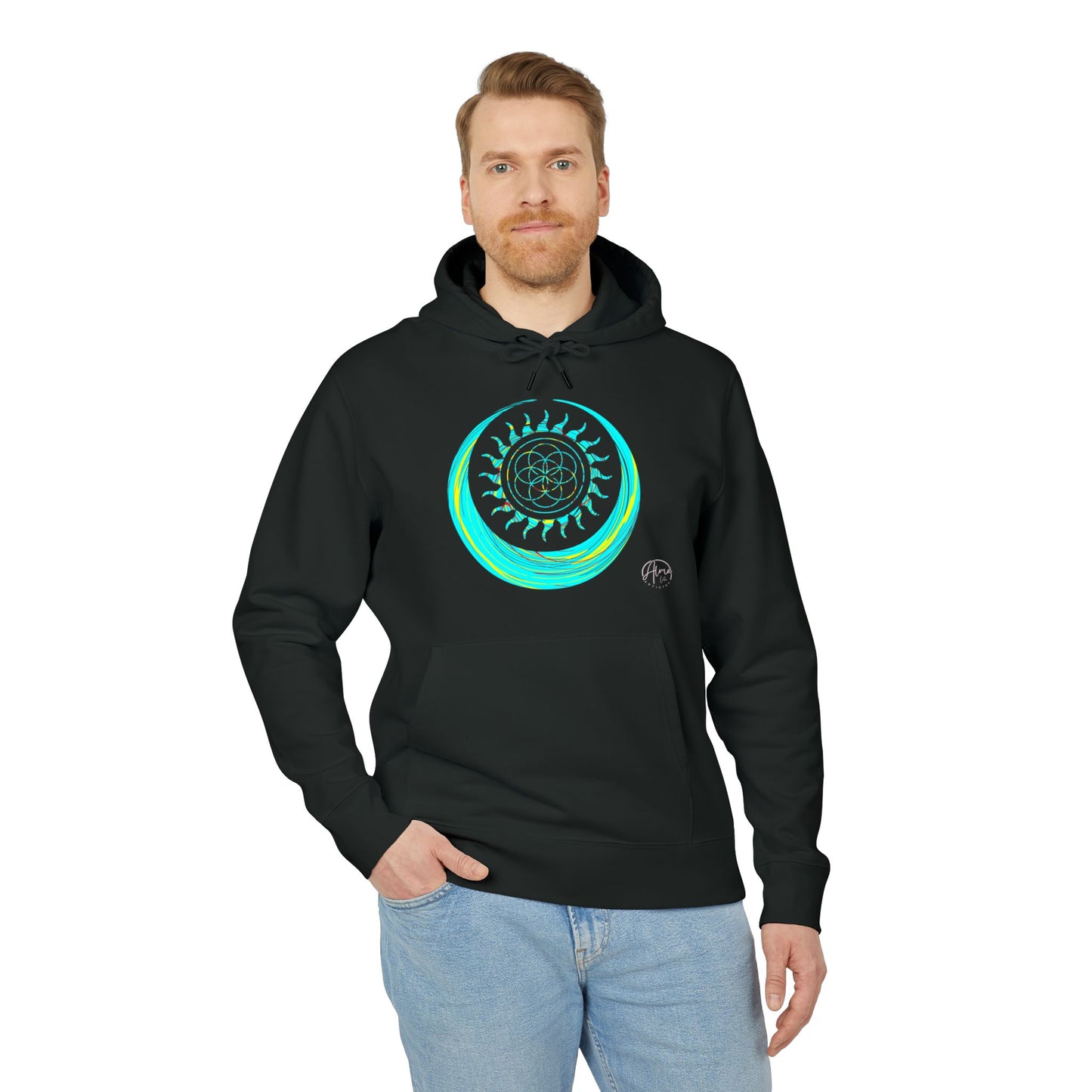 Vibrant Art Hooded Sweatshirt for Free Spirits, Cozy Hoodie, Graphic Sweatshirt, Summer Vibes, Beach Lover Gift, Unisex Pullover