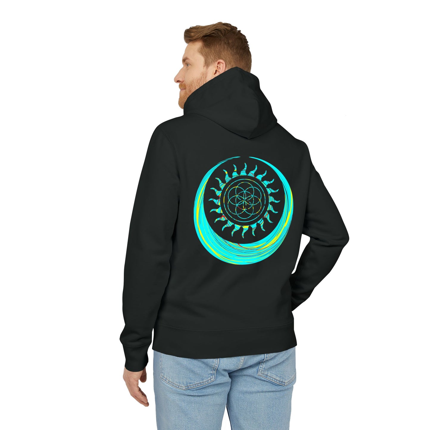 Vibrant Art Hooded Sweatshirt for Free Spirits, Cozy Hoodie, Graphic Sweatshirt, Summer Vibes, Beach Lover Gift, Unisex Pullover