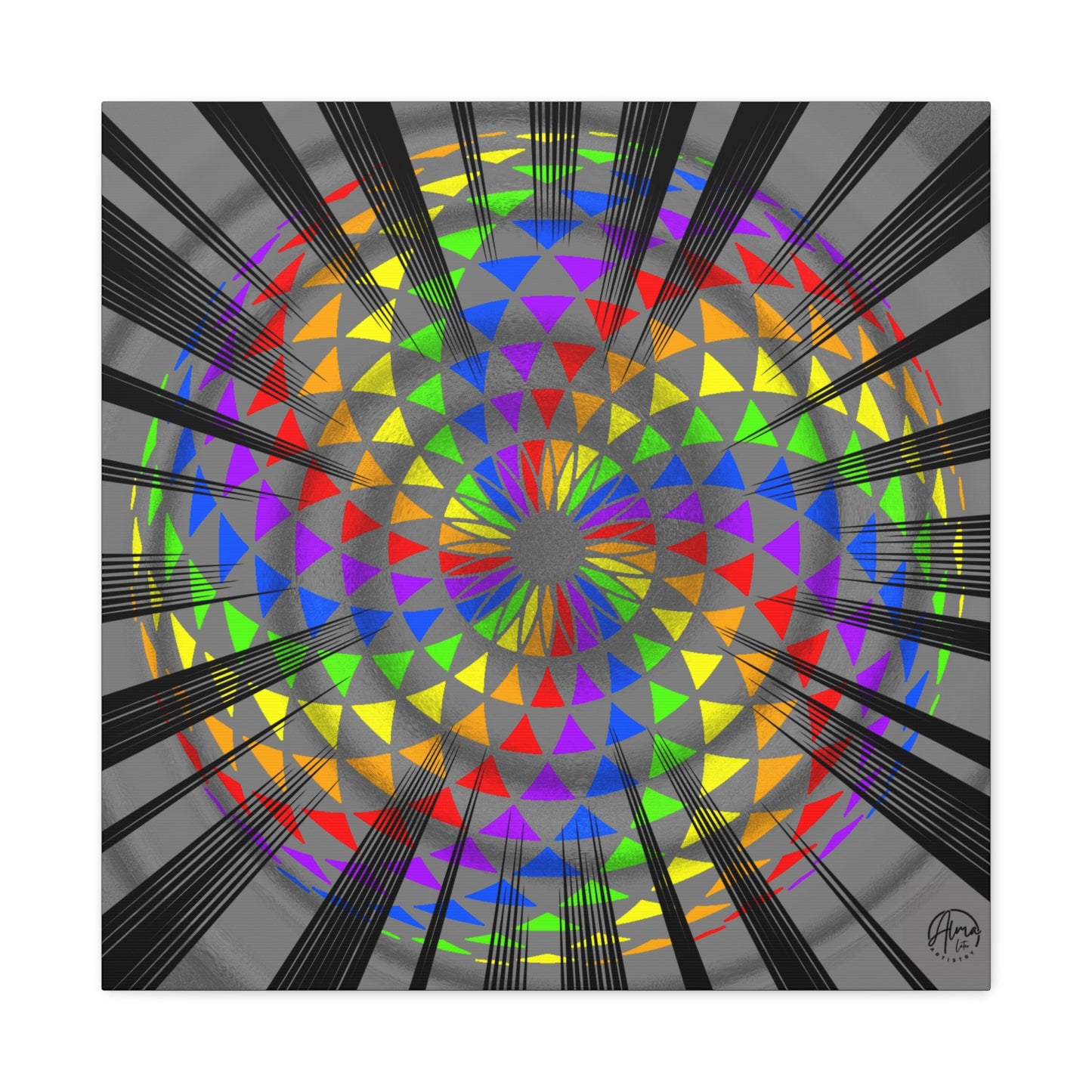 Canvas Print Rainbow Torus Art by Alma Later Art