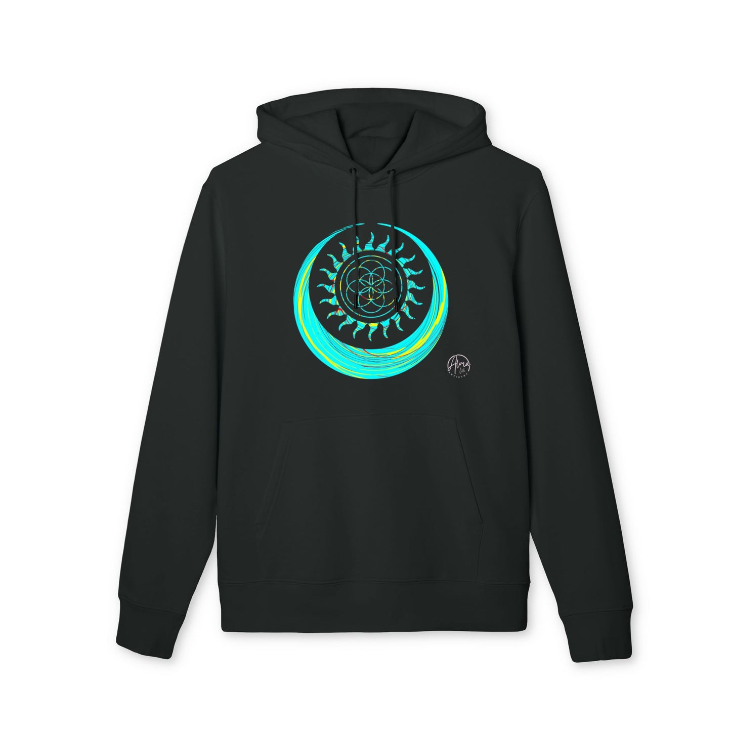 Vibrant Art Hooded Sweatshirt for Free Spirits, Cozy Hoodie, Graphic Sweatshirt, Summer Vibes, Beach Lover Gift, Unisex Pullover