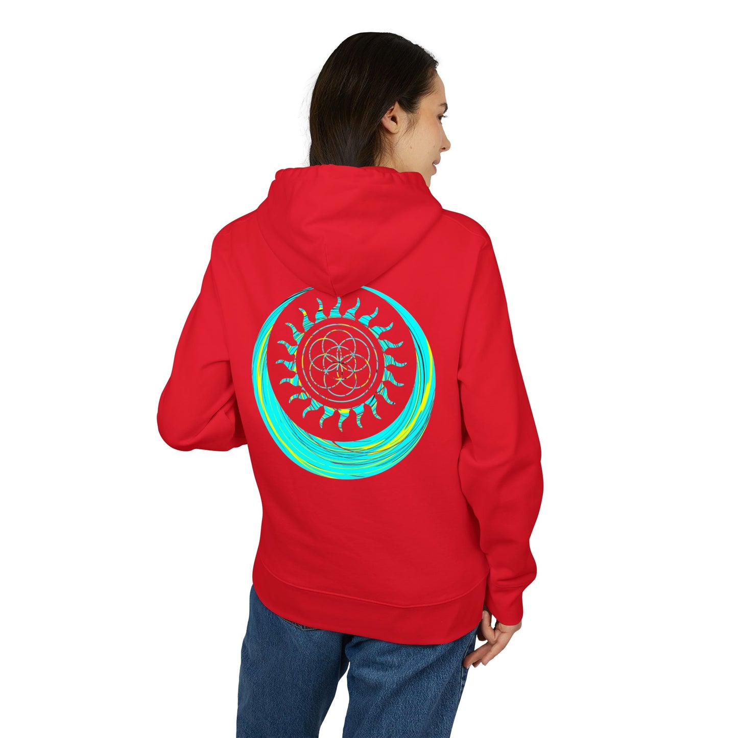 Vibrant Art Hooded Sweatshirt for Free Spirits, Cozy Hoodie, Graphic Sweatshirt, Summer Vibes, Beach Lover Gift, Unisex Pullover