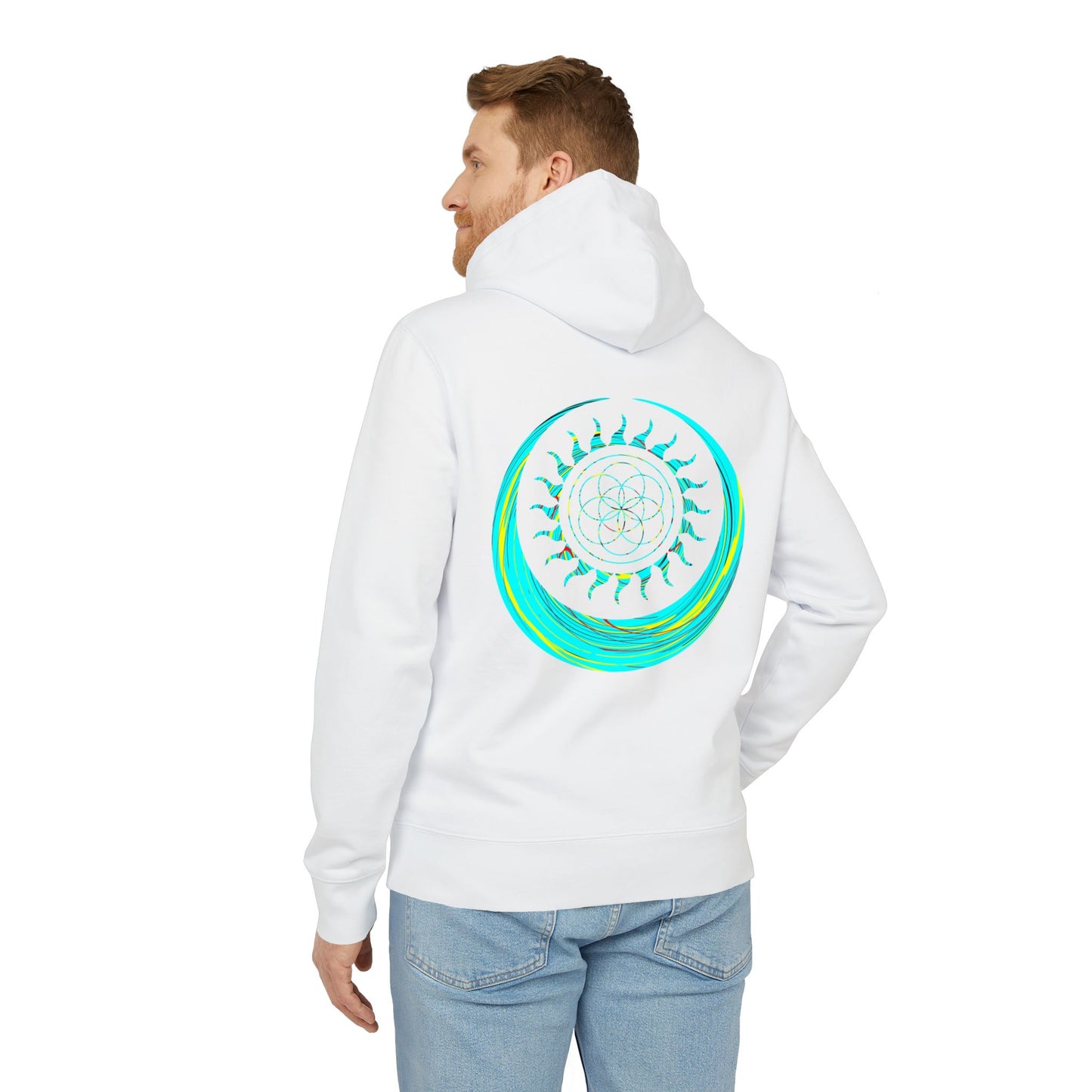 Vibrant Art Hooded Sweatshirt for Free Spirits, Cozy Hoodie, Graphic Sweatshirt, Summer Vibes, Beach Lover Gift, Unisex Pullover