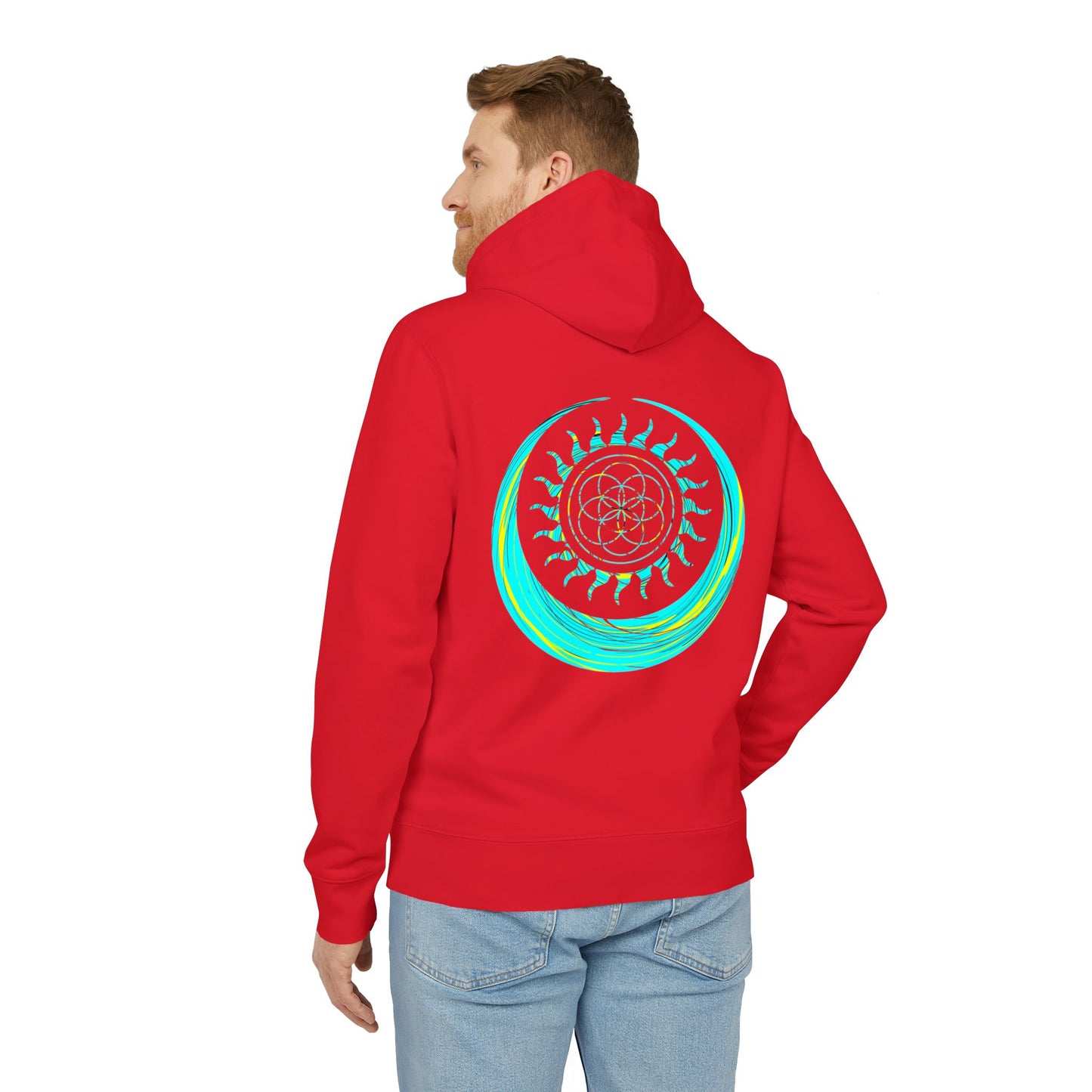 Vibrant Art Hooded Sweatshirt for Free Spirits, Cozy Hoodie, Graphic Sweatshirt, Summer Vibes, Beach Lover Gift, Unisex Pullover