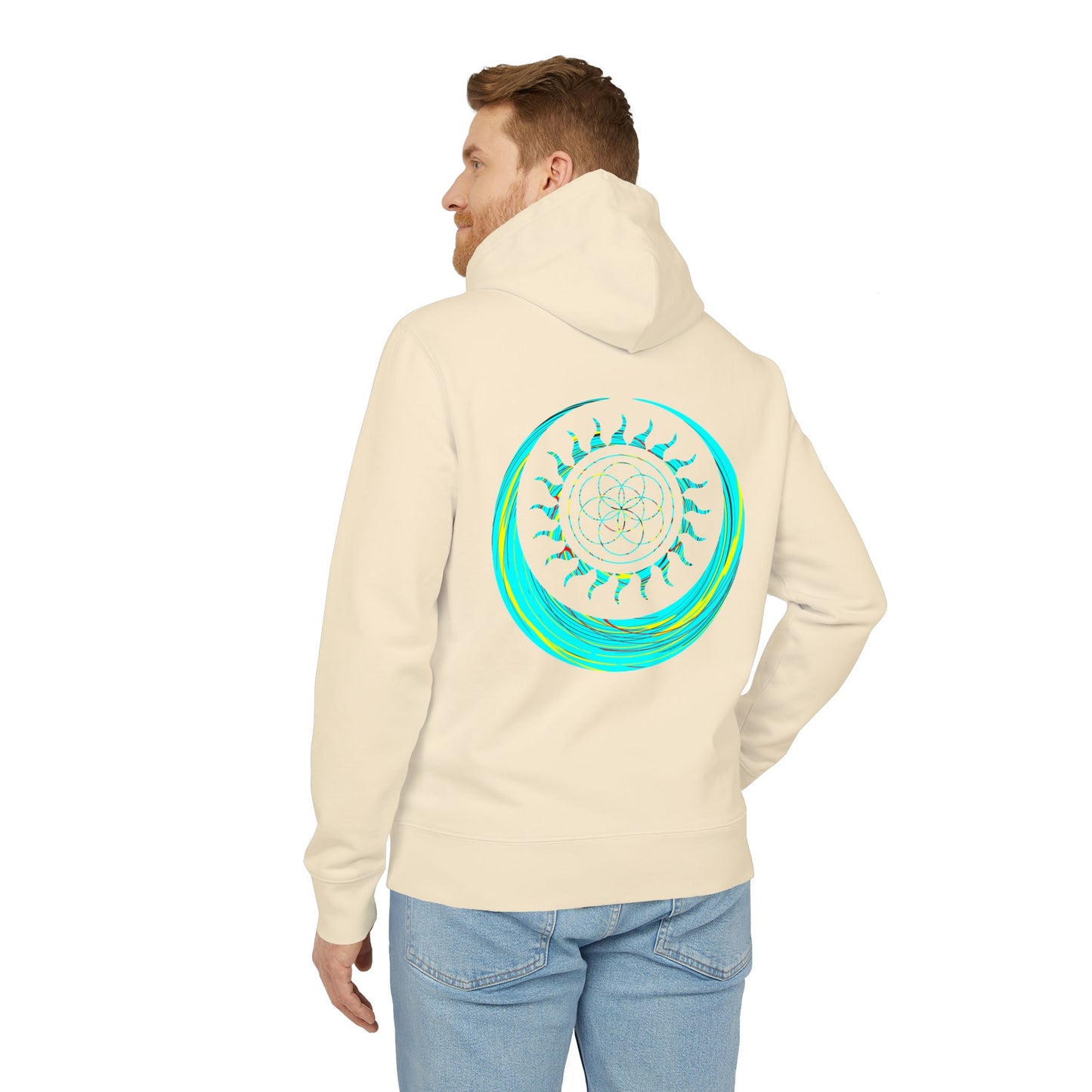 Vibrant Art Hooded Sweatshirt for Free Spirits, Cozy Hoodie, Graphic Sweatshirt, Summer Vibes, Beach Lover Gift, Unisex Pullover