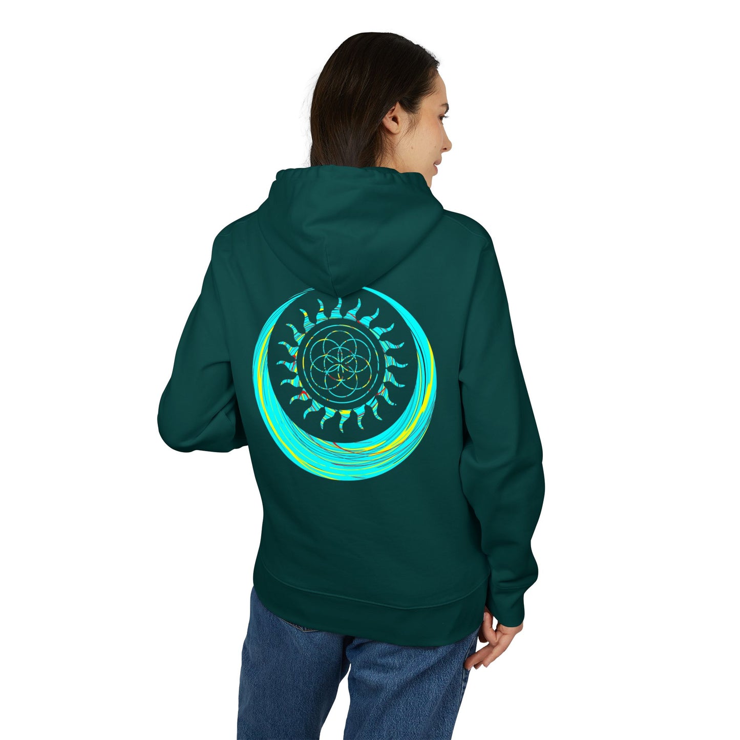 Vibrant Art Hooded Sweatshirt for Free Spirits, Cozy Hoodie, Graphic Sweatshirt, Summer Vibes, Beach Lover Gift, Unisex Pullover