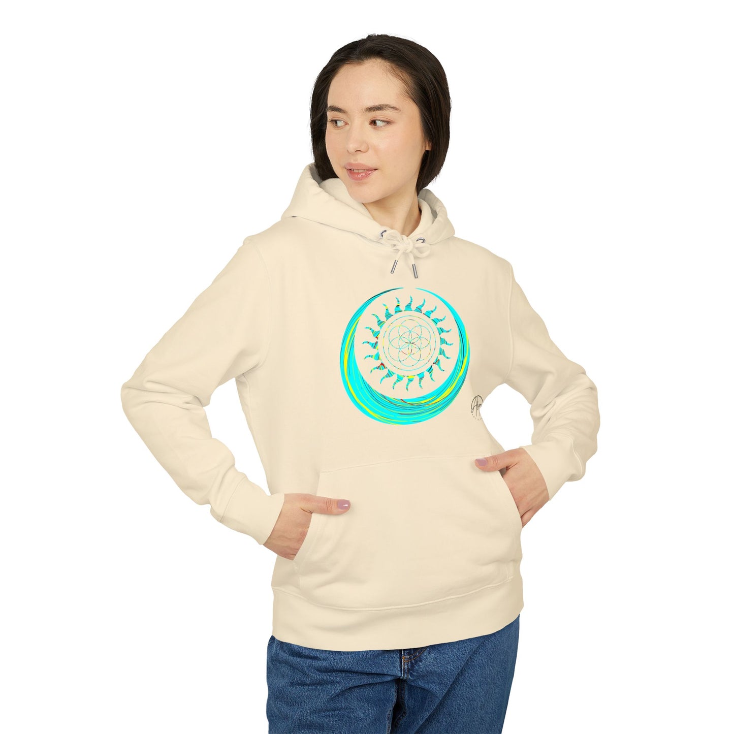 Vibrant Art Hooded Sweatshirt for Free Spirits, Cozy Hoodie, Graphic Sweatshirt, Summer Vibes, Beach Lover Gift, Unisex Pullover