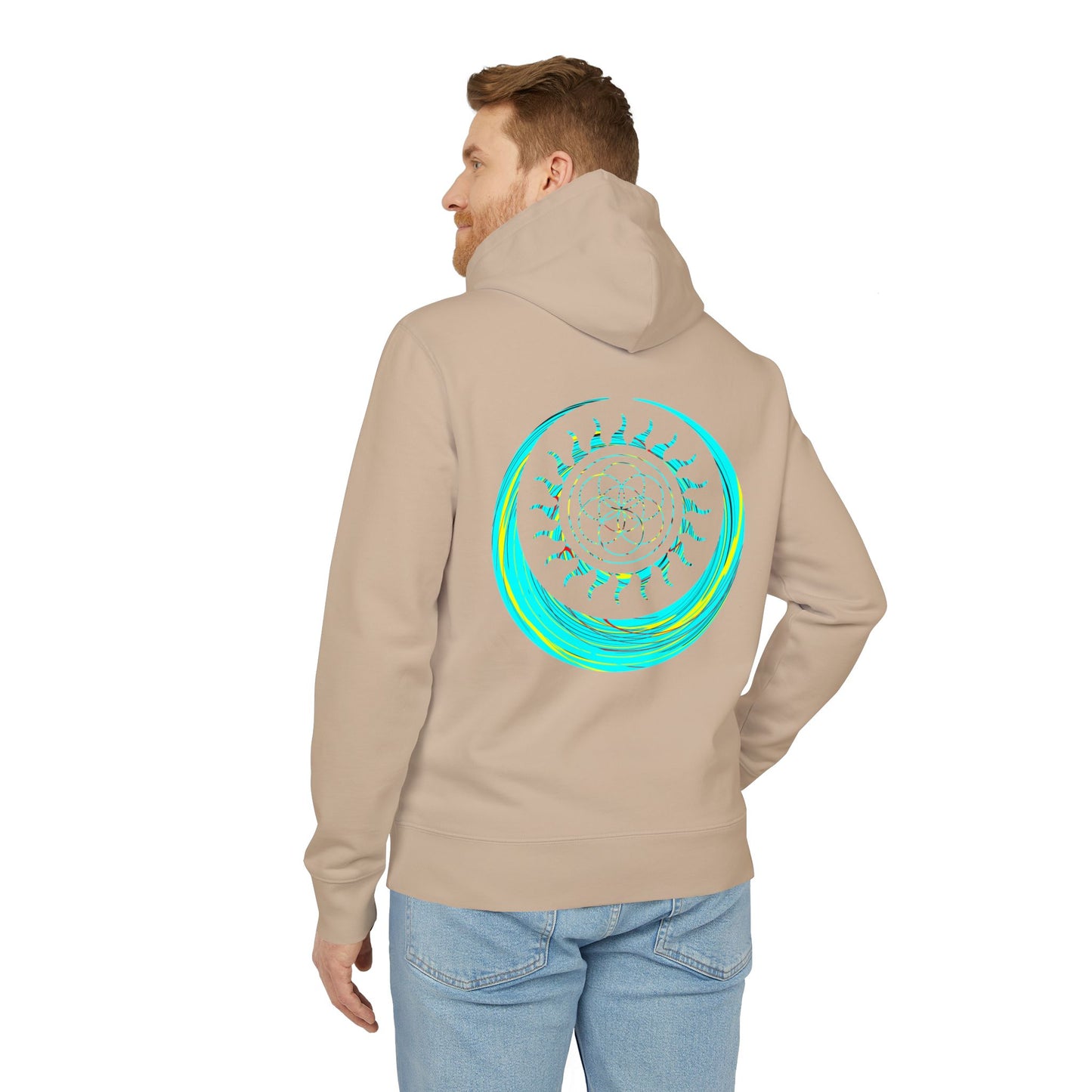 Vibrant Art Hooded Sweatshirt for Free Spirits, Cozy Hoodie, Graphic Sweatshirt, Summer Vibes, Beach Lover Gift, Unisex Pullover