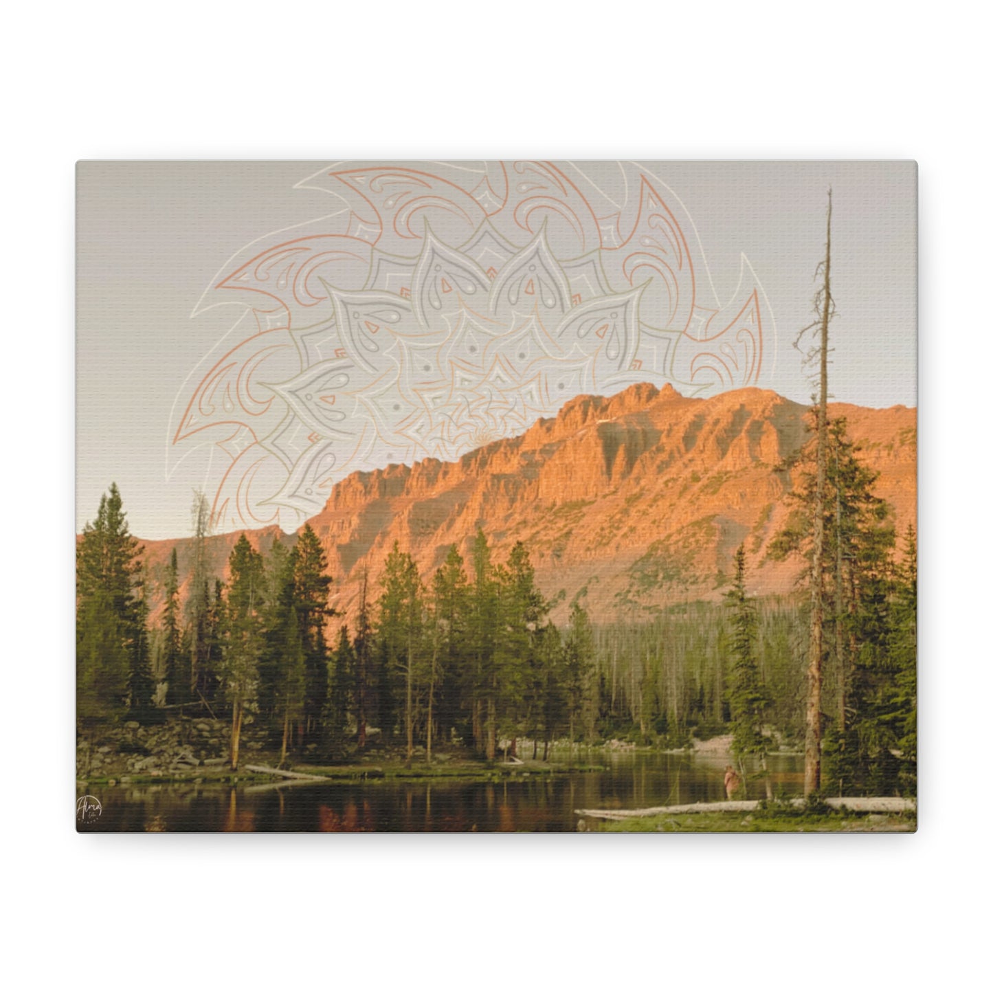 Canvas Art Print - Fishing for Miracles, Psychedelic Nature Art