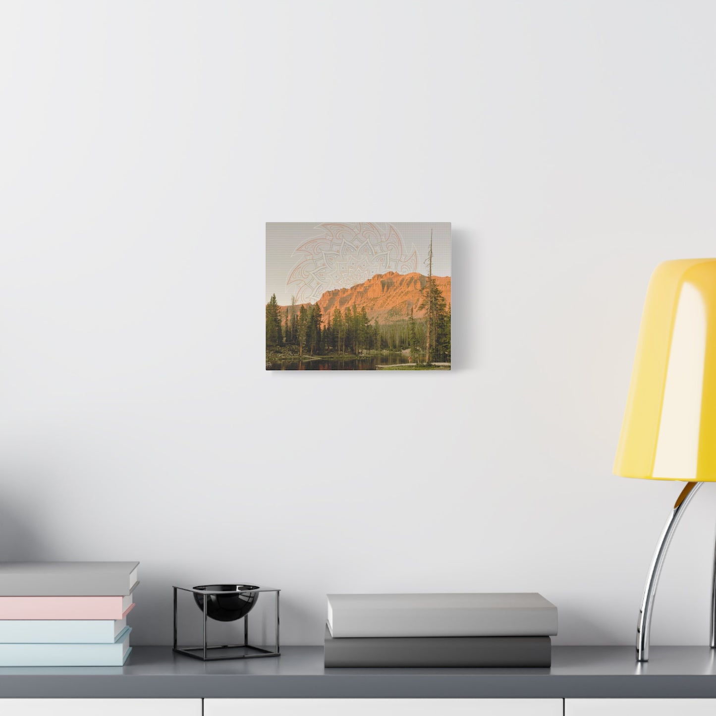 Canvas Art Print - Fishing for Miracles, Psychedelic Nature Art