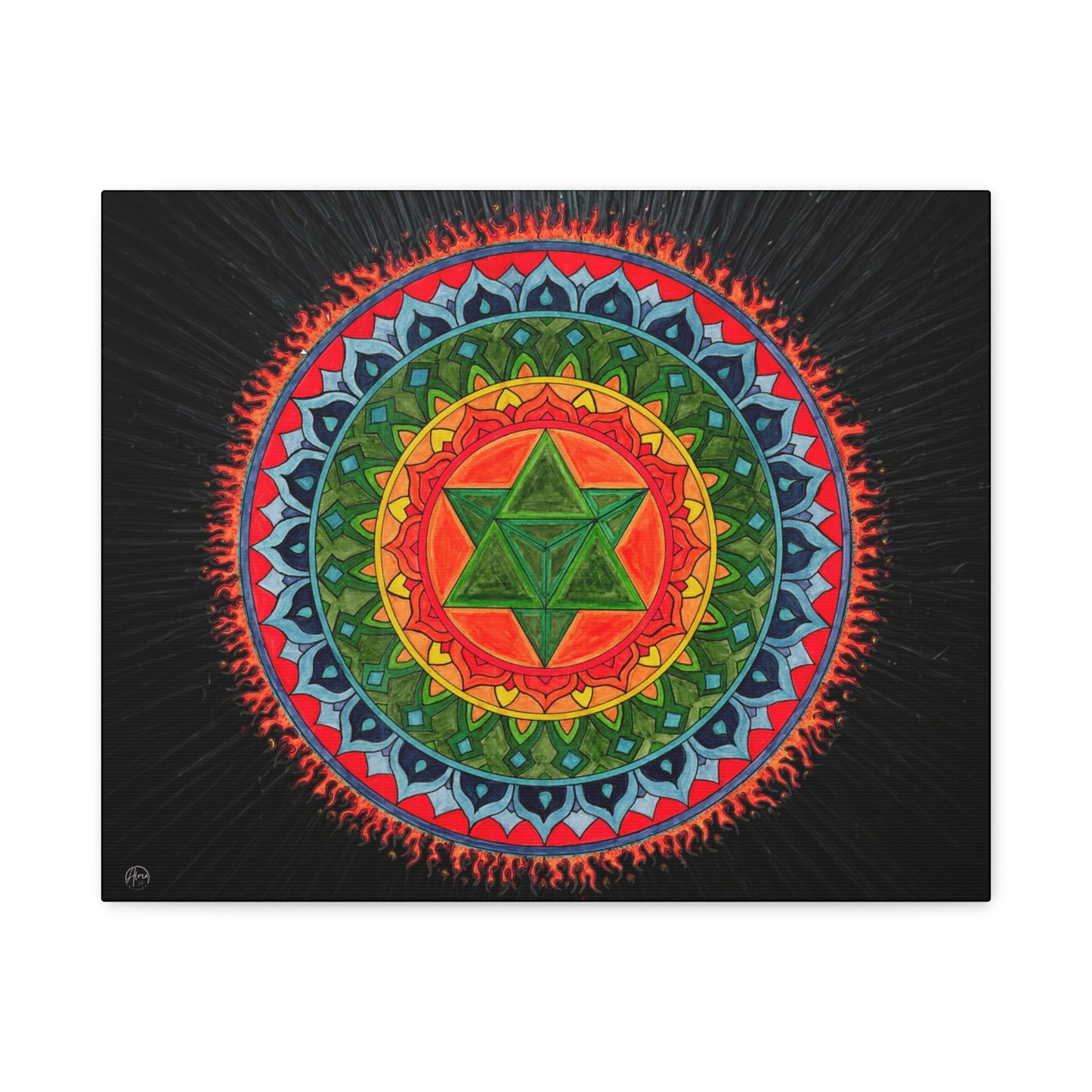 “Lion Heart” Canvas Art Print by Alma Later Art