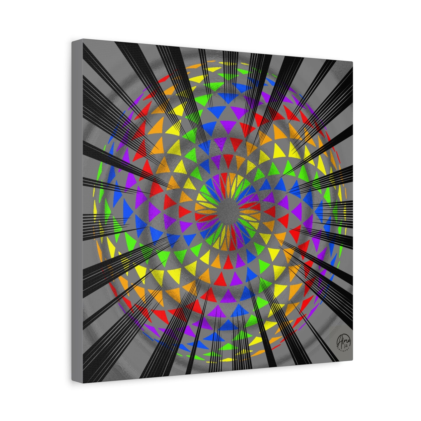 Canvas Print Rainbow Torus Art by Alma Later Art