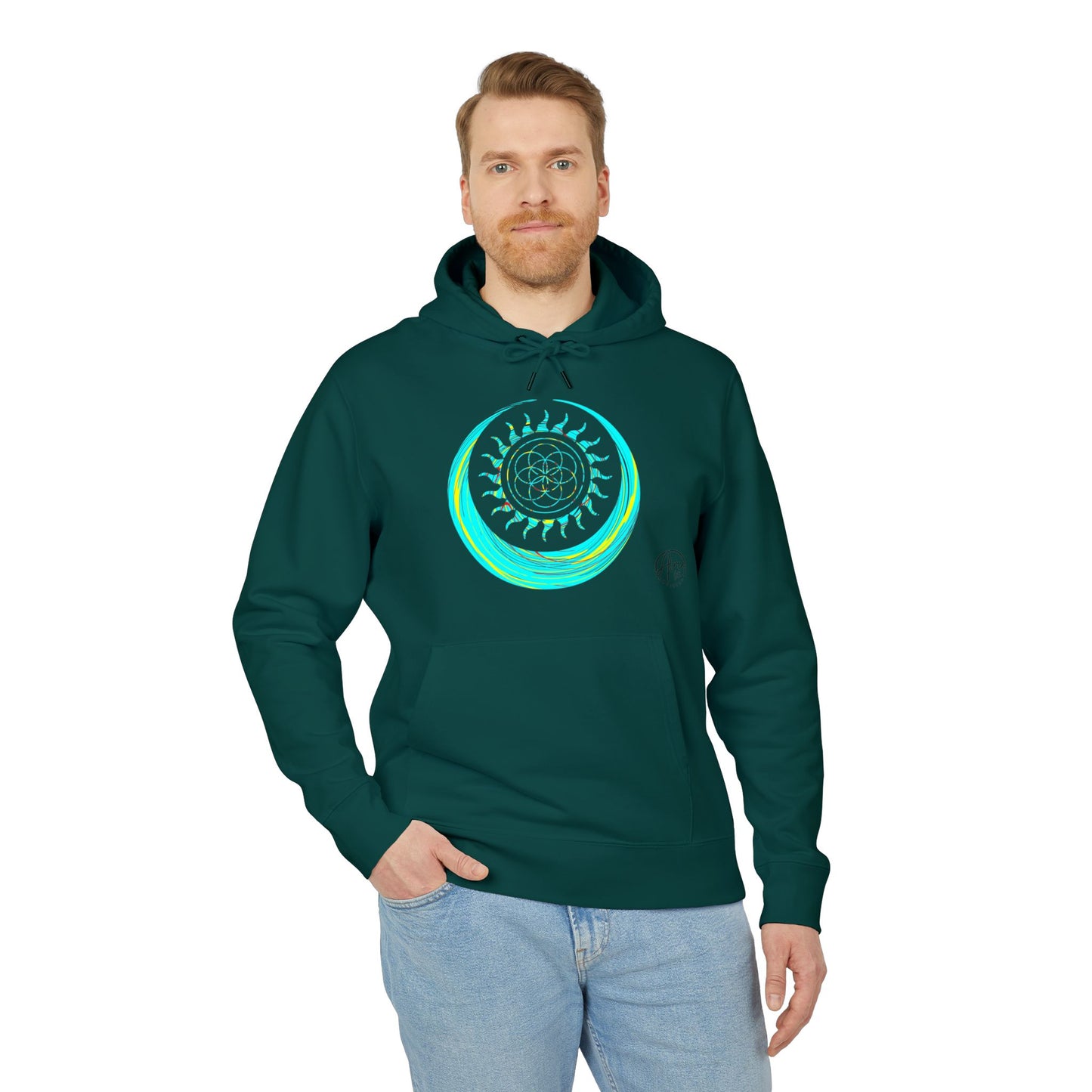 Vibrant Art Hooded Sweatshirt for Free Spirits, Cozy Hoodie, Graphic Sweatshirt, Summer Vibes, Beach Lover Gift, Unisex Pullover
