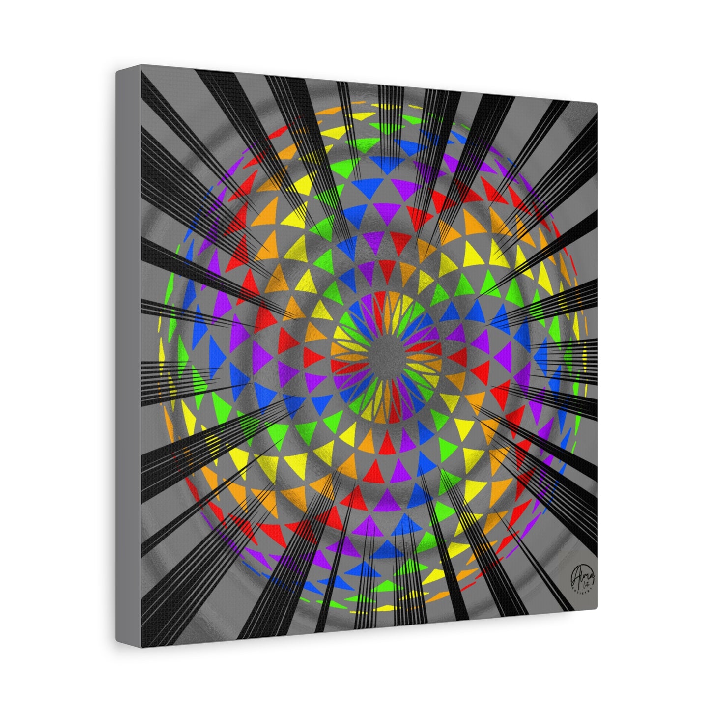 Canvas Print Rainbow Torus Art by Alma Later Art