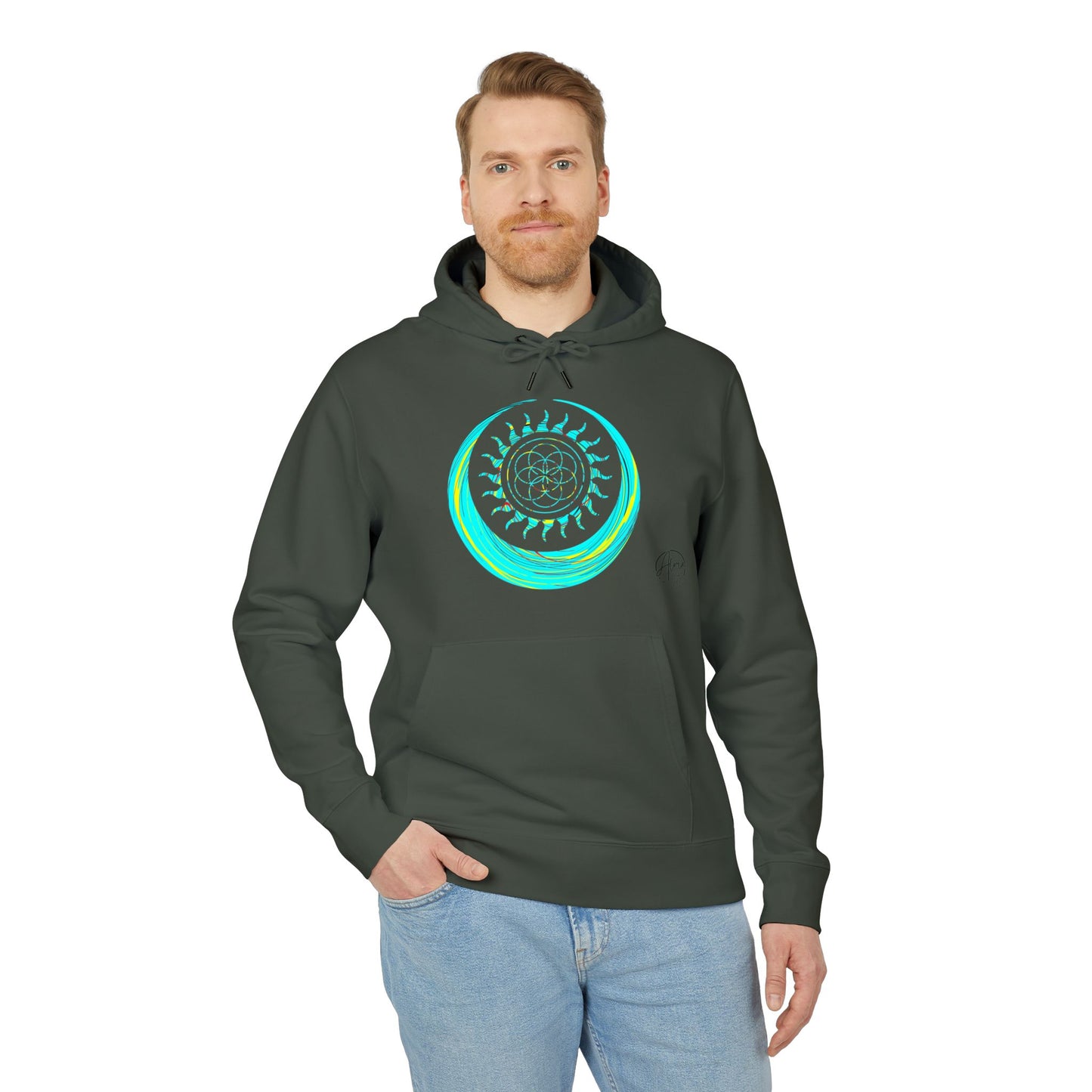 Vibrant Art Hooded Sweatshirt for Free Spirits, Cozy Hoodie, Graphic Sweatshirt, Summer Vibes, Beach Lover Gift, Unisex Pullover