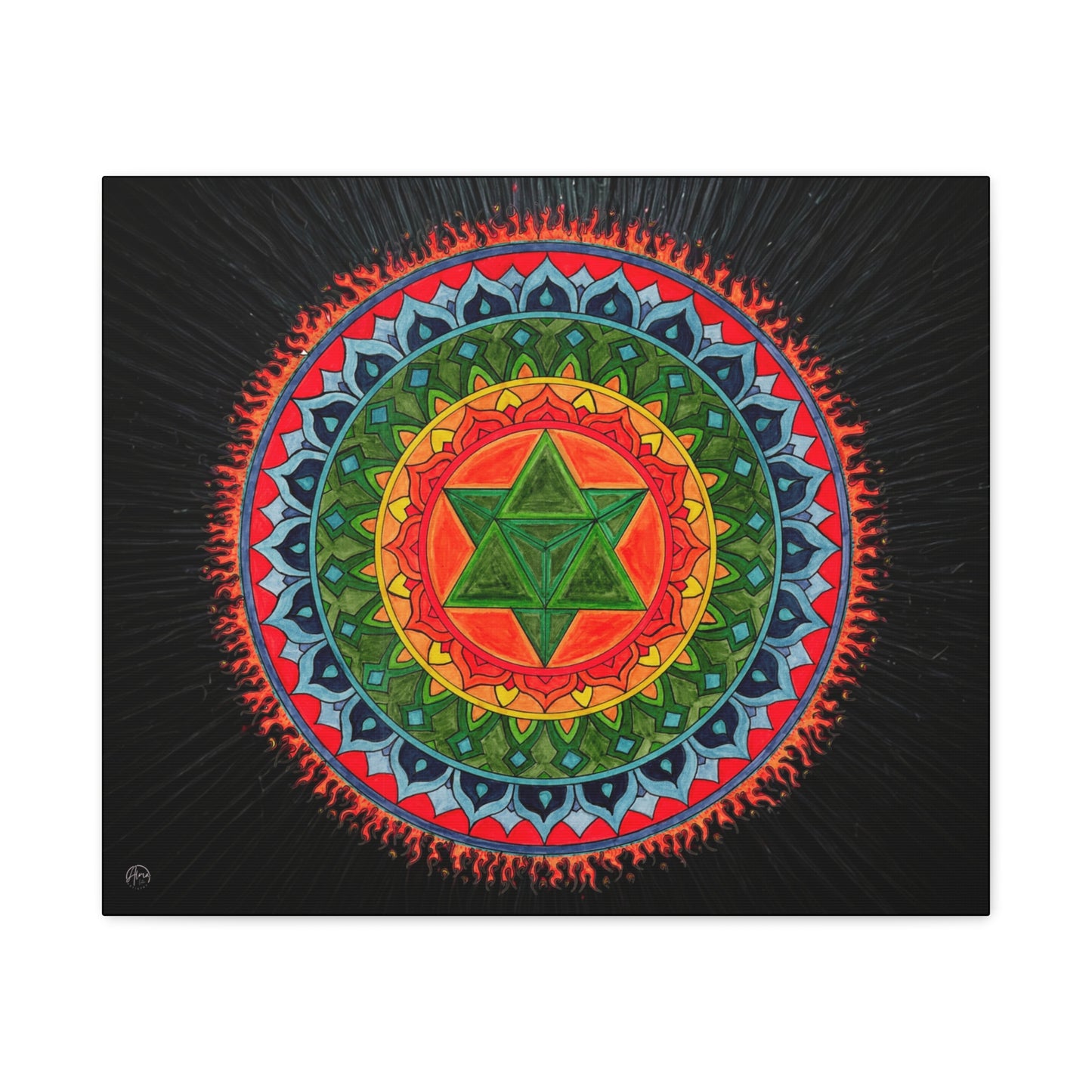 “Lion Heart” Canvas Art Print by Alma Later Art
