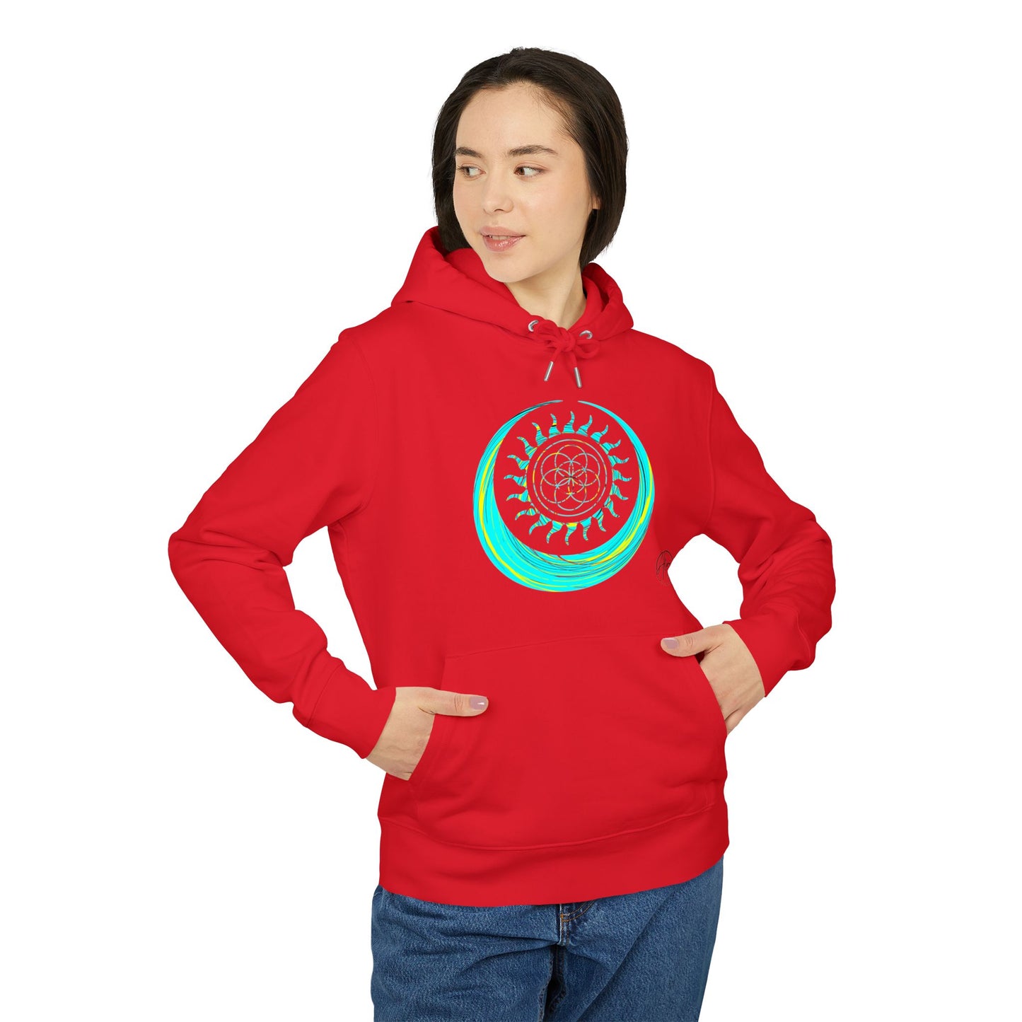 Vibrant Art Hooded Sweatshirt for Free Spirits, Cozy Hoodie, Graphic Sweatshirt, Summer Vibes, Beach Lover Gift, Unisex Pullover