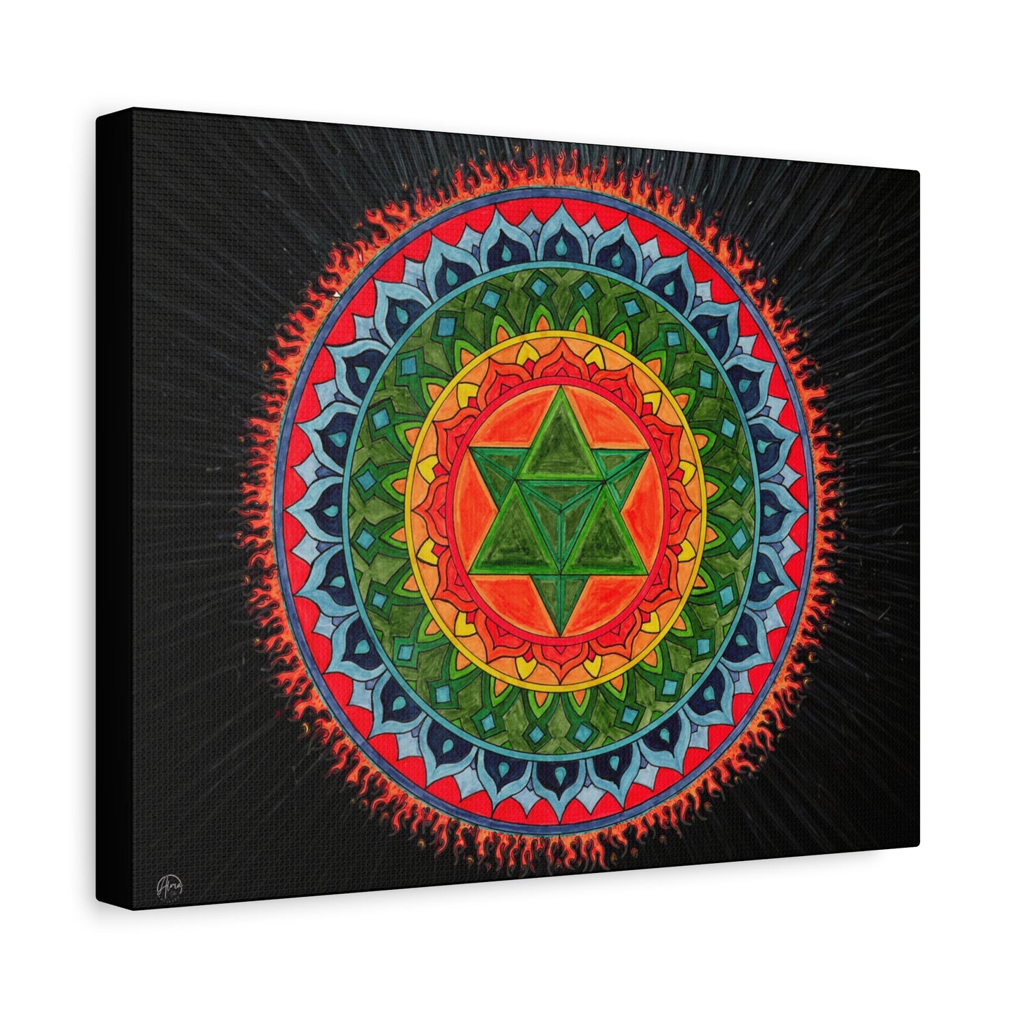 “Lion Heart” Canvas Art Print by Alma Later Art