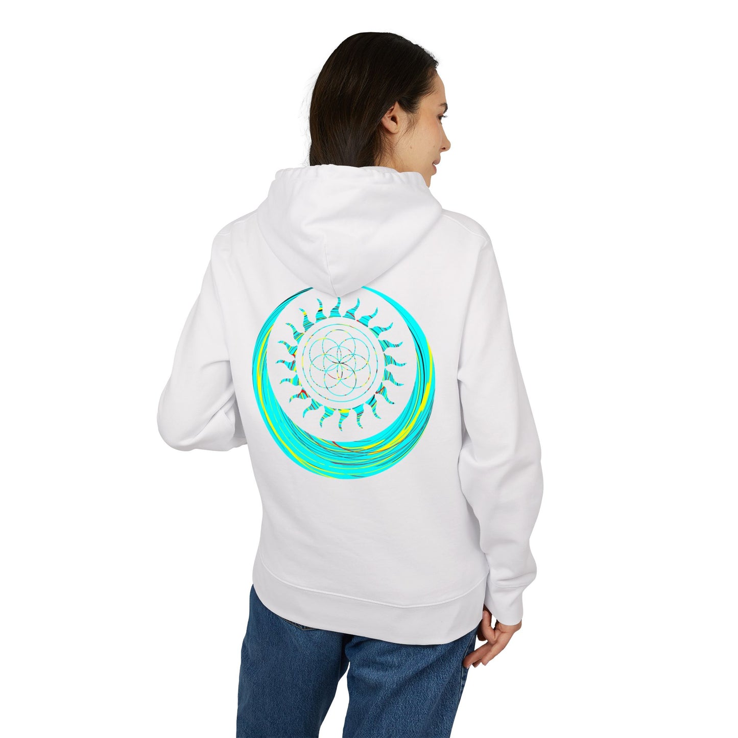 Vibrant Art Hooded Sweatshirt for Free Spirits, Cozy Hoodie, Graphic Sweatshirt, Summer Vibes, Beach Lover Gift, Unisex Pullover