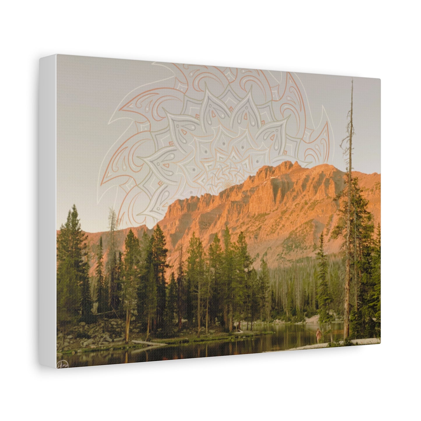 Canvas Art Print - Fishing for Miracles, Psychedelic Nature Art