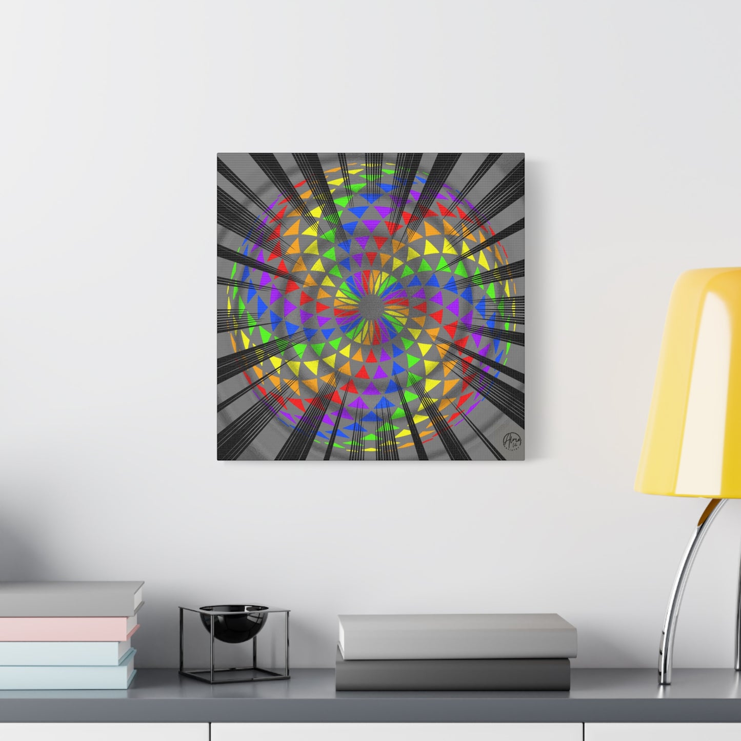 Canvas Print Rainbow Torus Art by Alma Later Art