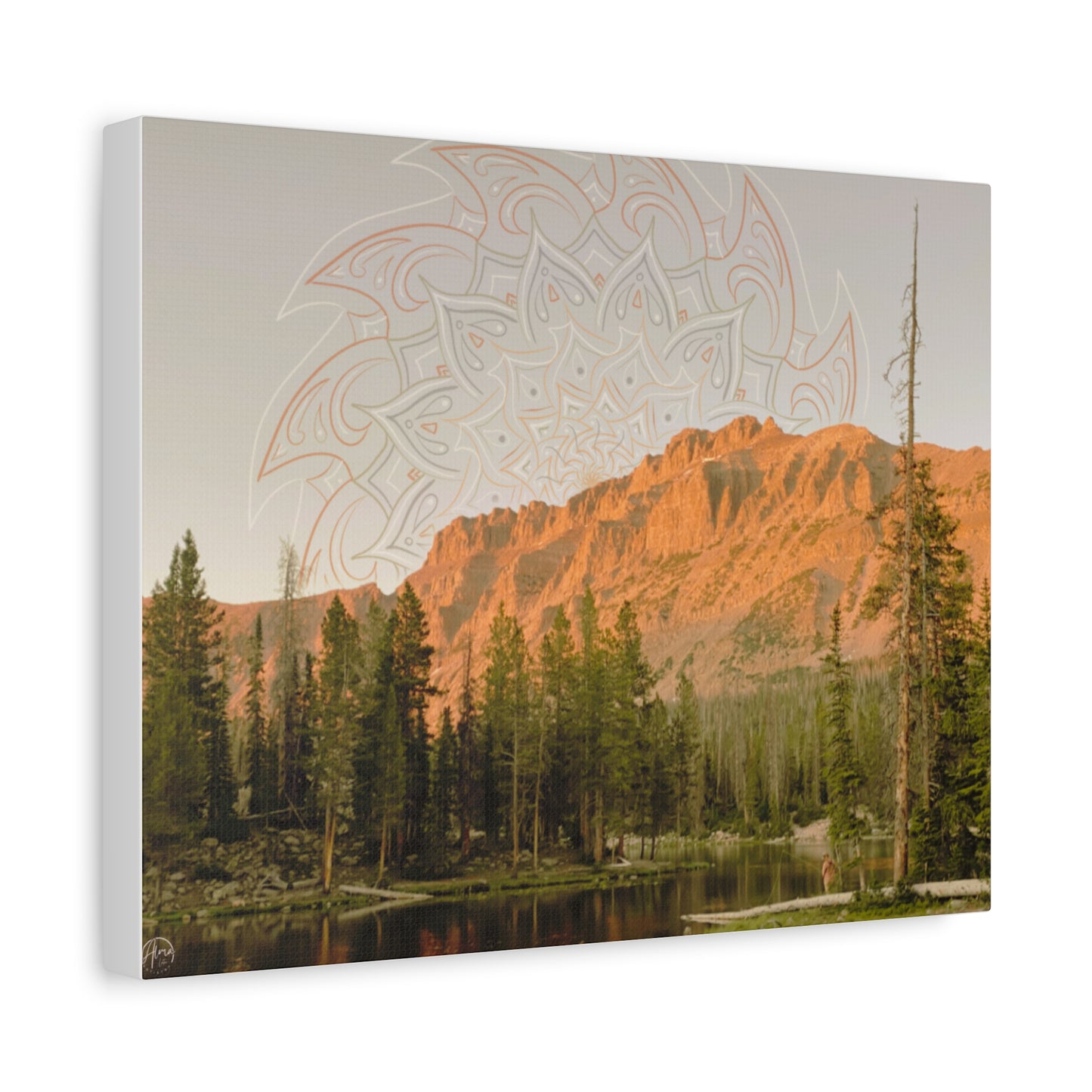 Canvas Art Print - Fishing for Miracles, Psychedelic Nature Art
