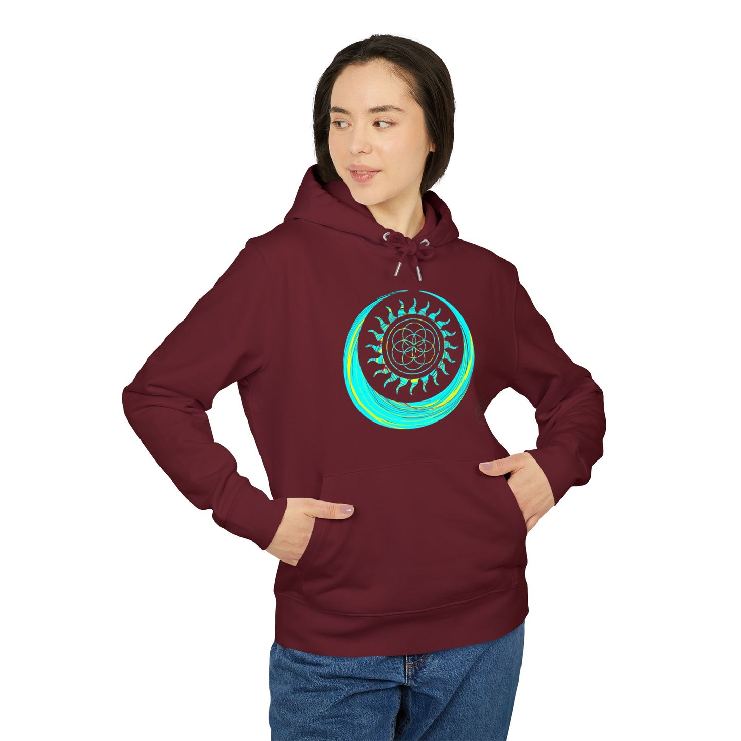 Vibrant Art Hooded Sweatshirt for Free Spirits, Cozy Hoodie, Graphic Sweatshirt, Summer Vibes, Beach Lover Gift, Unisex Pullover