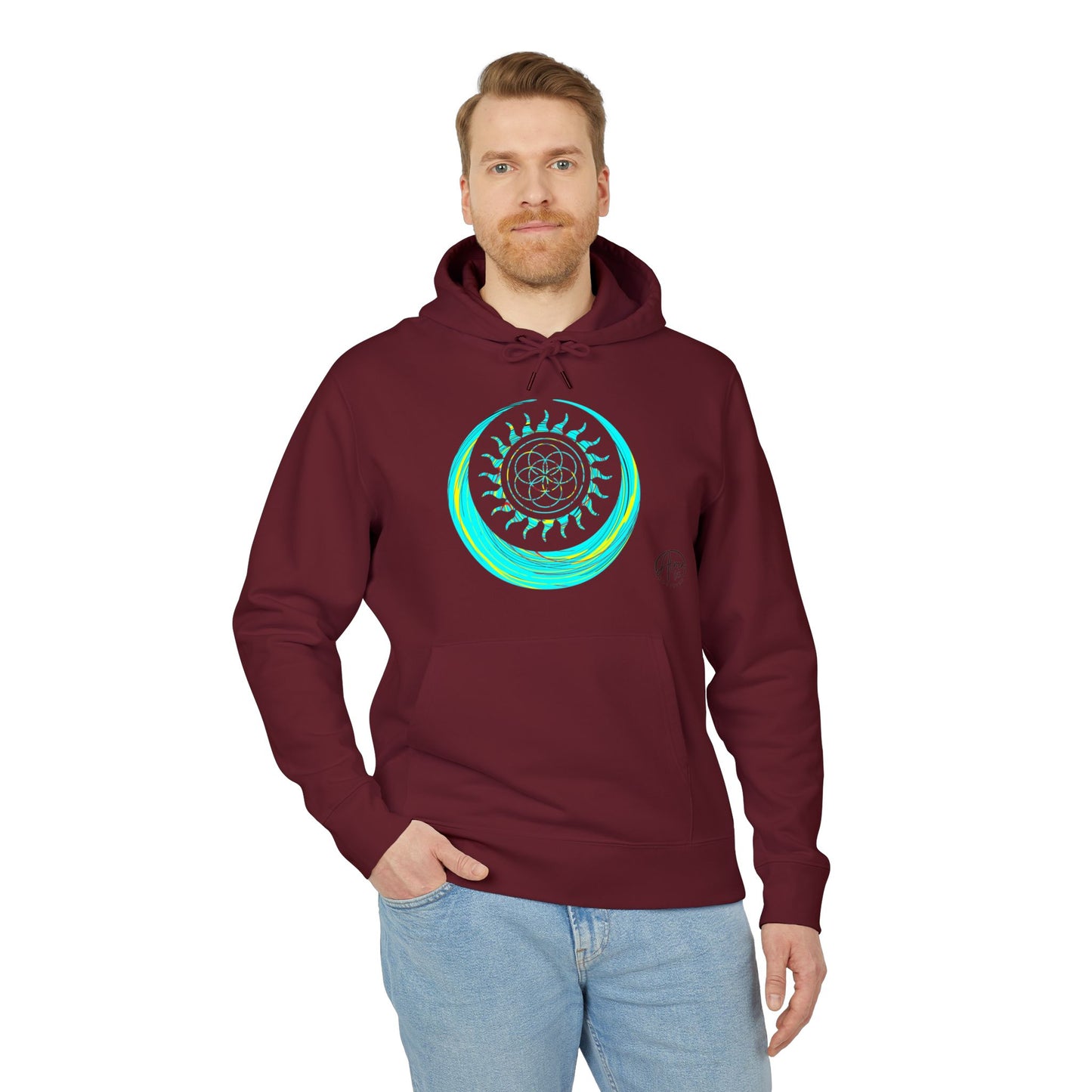 Vibrant Art Hooded Sweatshirt for Free Spirits, Cozy Hoodie, Graphic Sweatshirt, Summer Vibes, Beach Lover Gift, Unisex Pullover