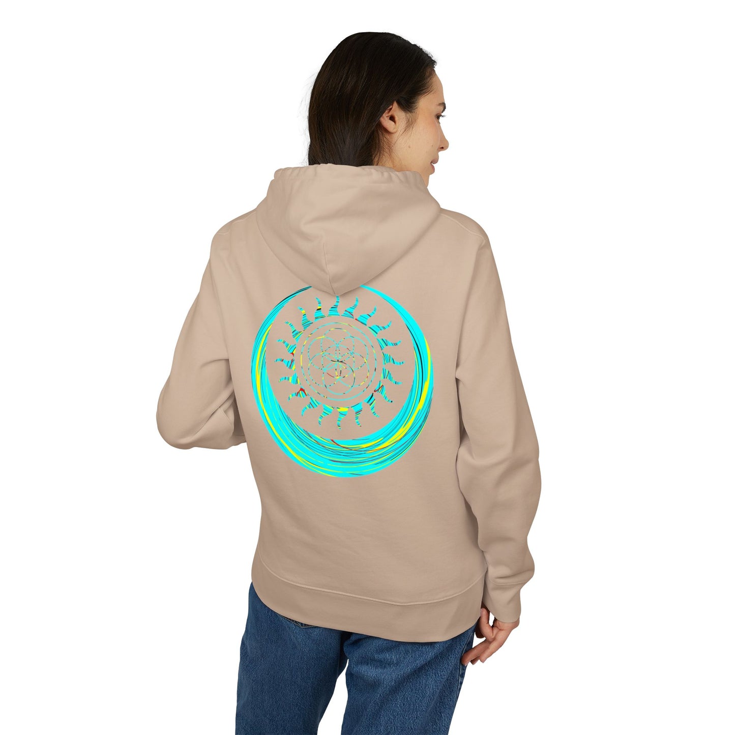 Vibrant Art Hooded Sweatshirt for Free Spirits, Cozy Hoodie, Graphic Sweatshirt, Summer Vibes, Beach Lover Gift, Unisex Pullover