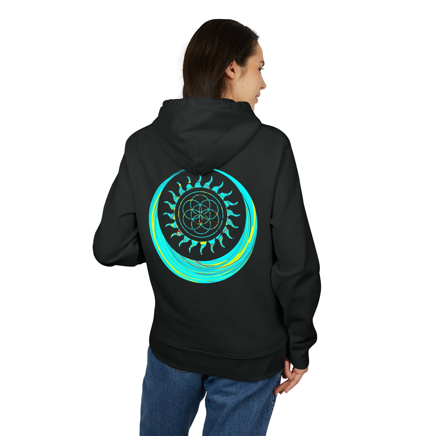 Vibrant Art Hooded Sweatshirt for Free Spirits, Cozy Hoodie, Graphic Sweatshirt, Summer Vibes, Beach Lover Gift, Unisex Pullover
