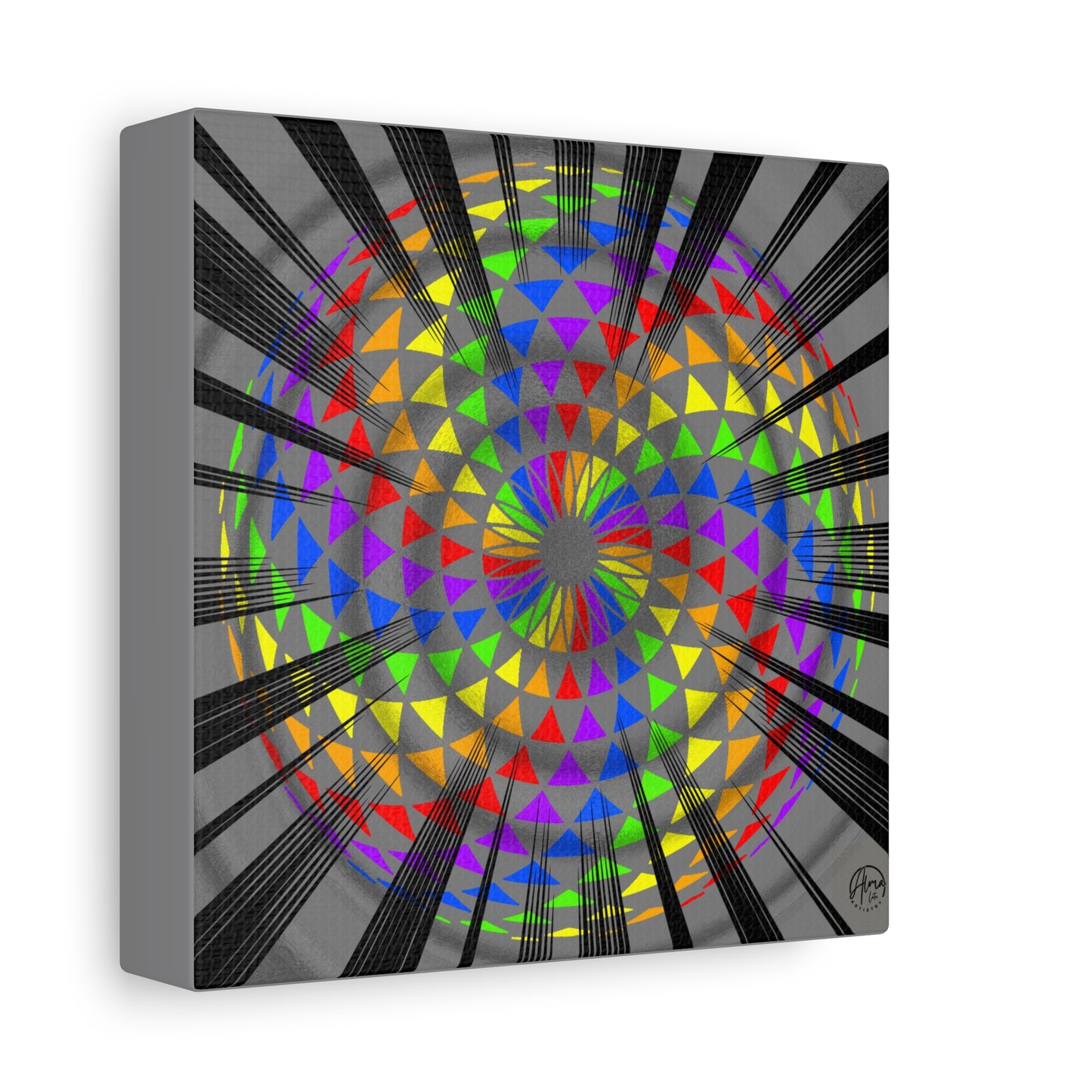 Canvas Print Rainbow Torus Art by Alma Later Art