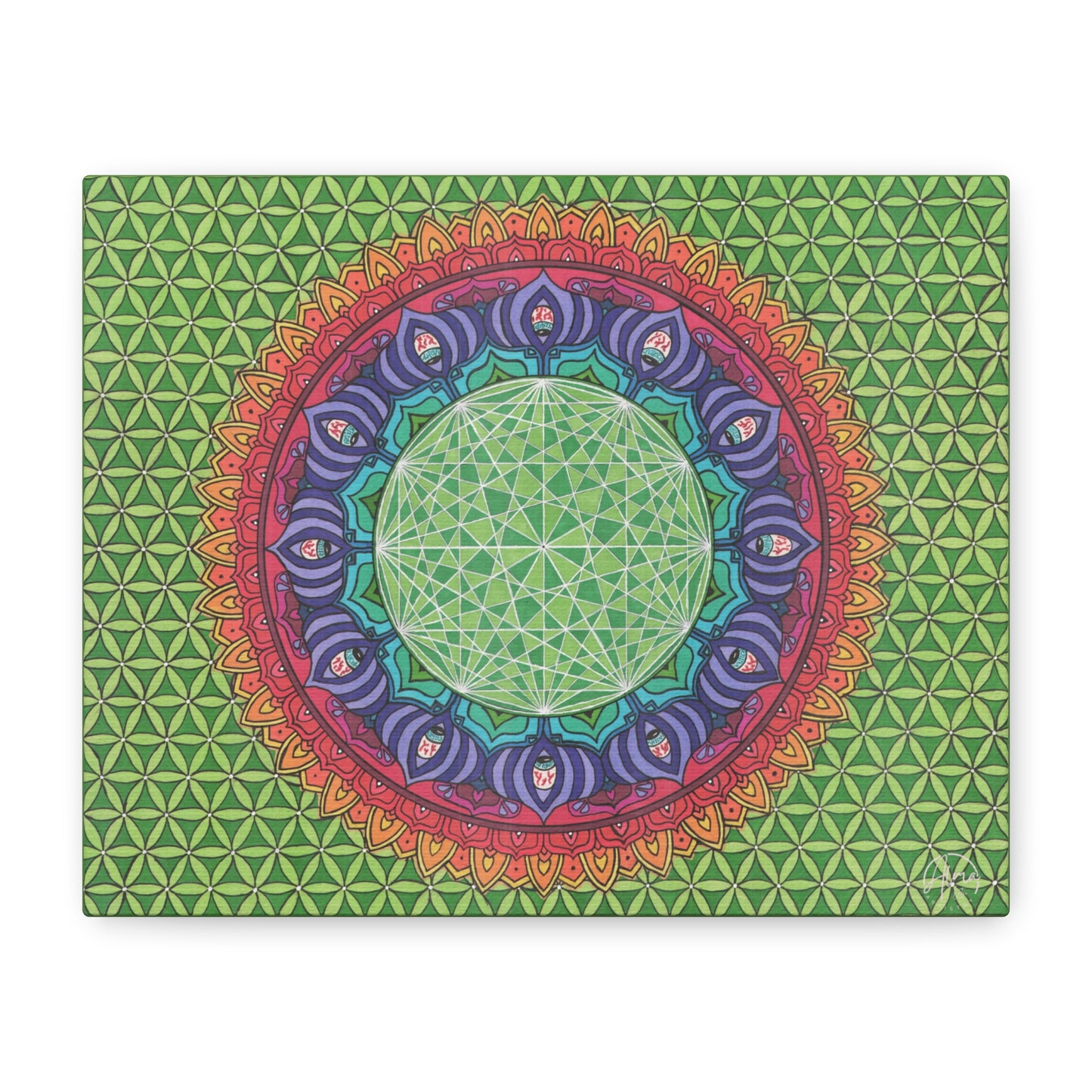 “Be Here Now” Canvas Art by Alma Later Art