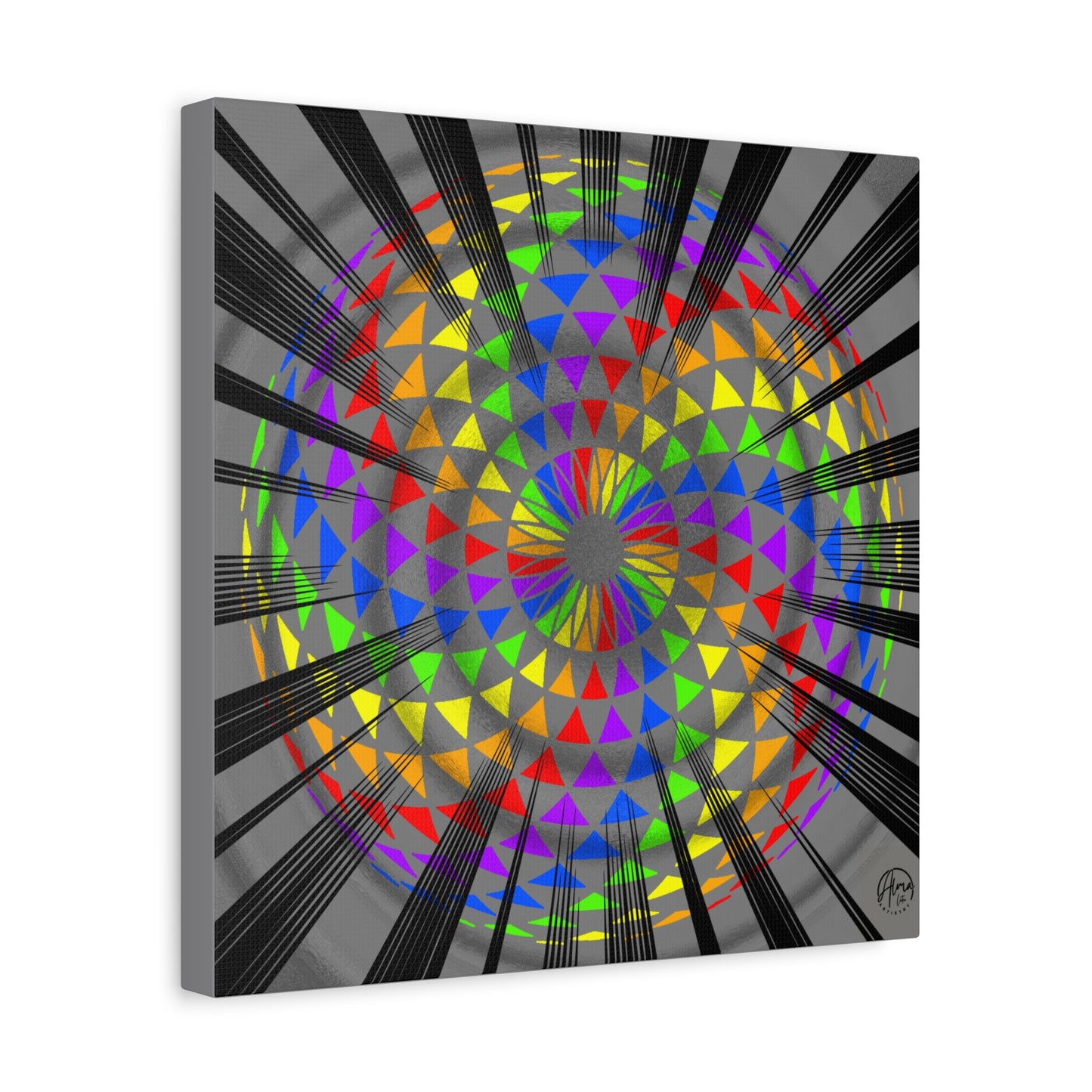 Canvas Print Rainbow Torus Art by Alma Later Art
