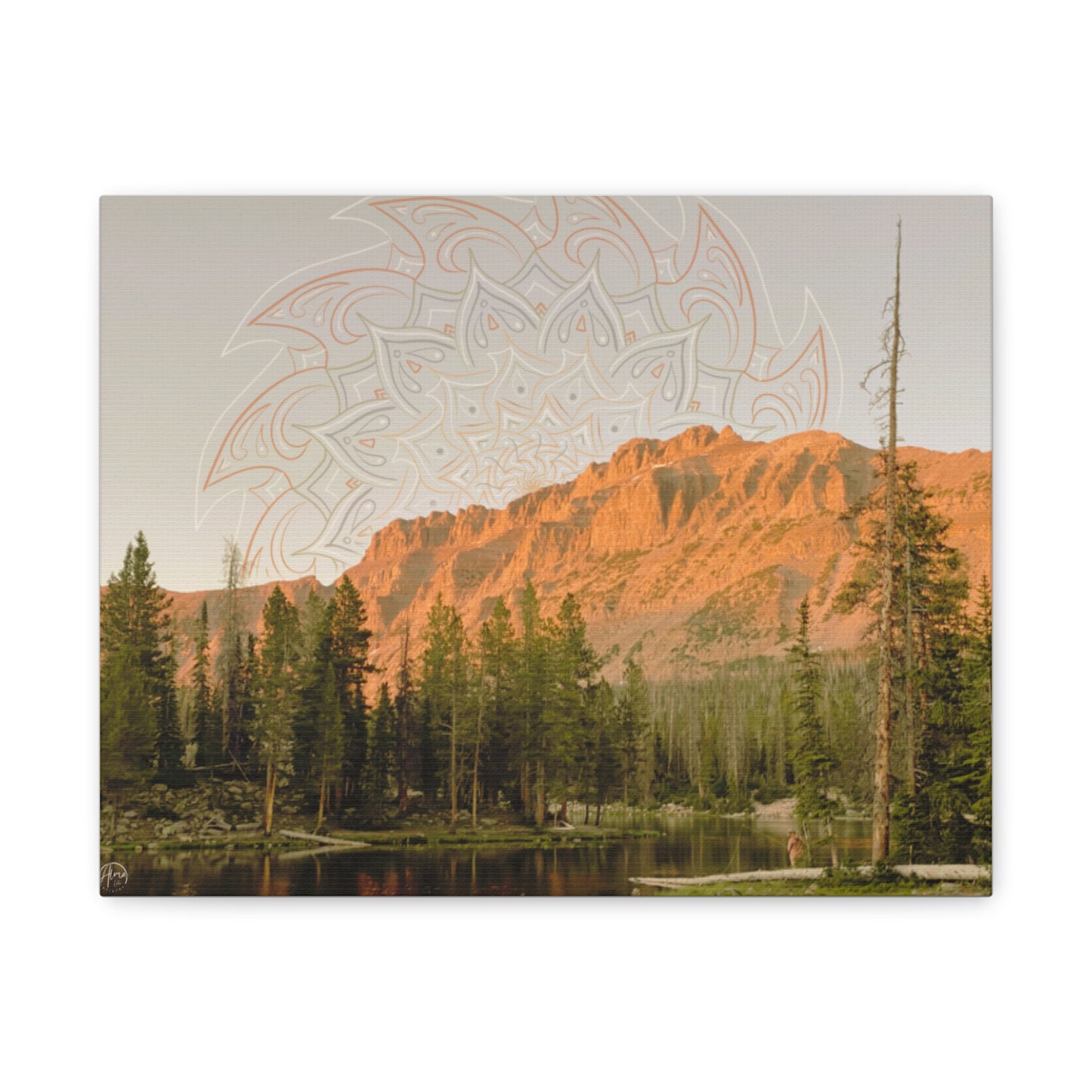 Canvas Art Print - Fishing for Miracles, Psychedelic Nature Art