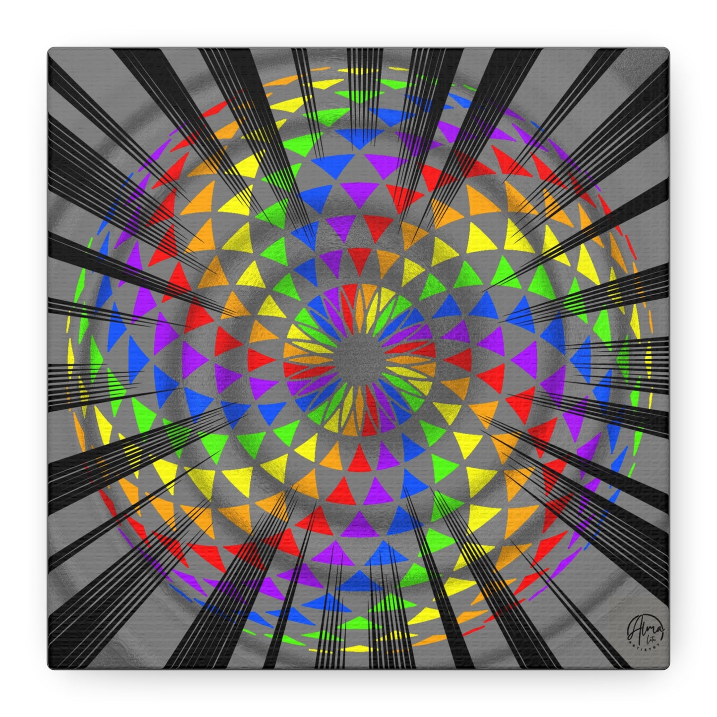 Canvas Print Rainbow Torus Art by Alma Later Art