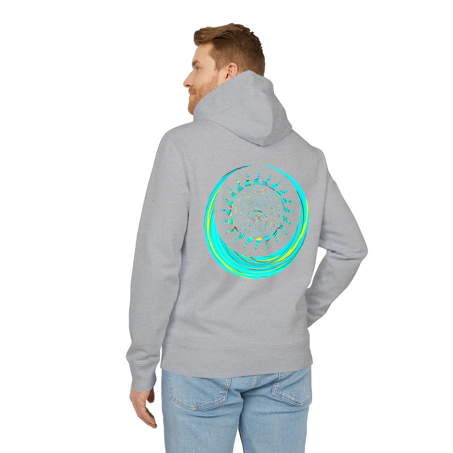 Vibrant Art Hooded Sweatshirt for Free Spirits, Cozy Hoodie, Graphic Sweatshirt, Summer Vibes, Beach Lover Gift, Unisex Pullover