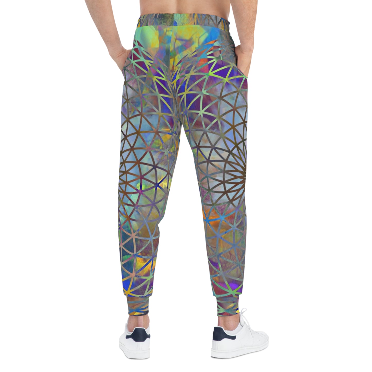 Vibrant Artistic Joggers for Athletic Style, Unisex Sportswear, Festival Fashion, Comfortable Activewear, Unique Gift for Fitness Lovers