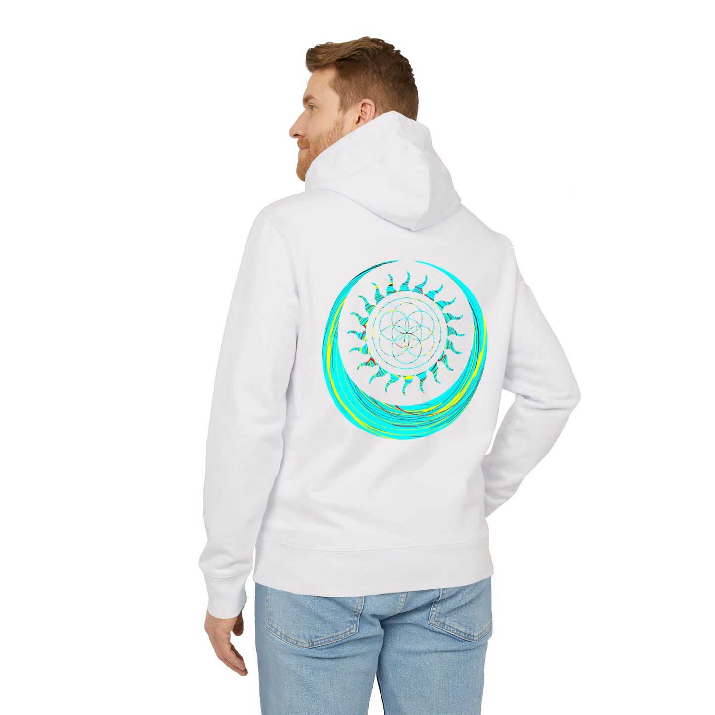 Vibrant Art Hooded Sweatshirt for Free Spirits, Cozy Hoodie, Graphic Sweatshirt, Summer Vibes, Beach Lover Gift, Unisex Pullover
