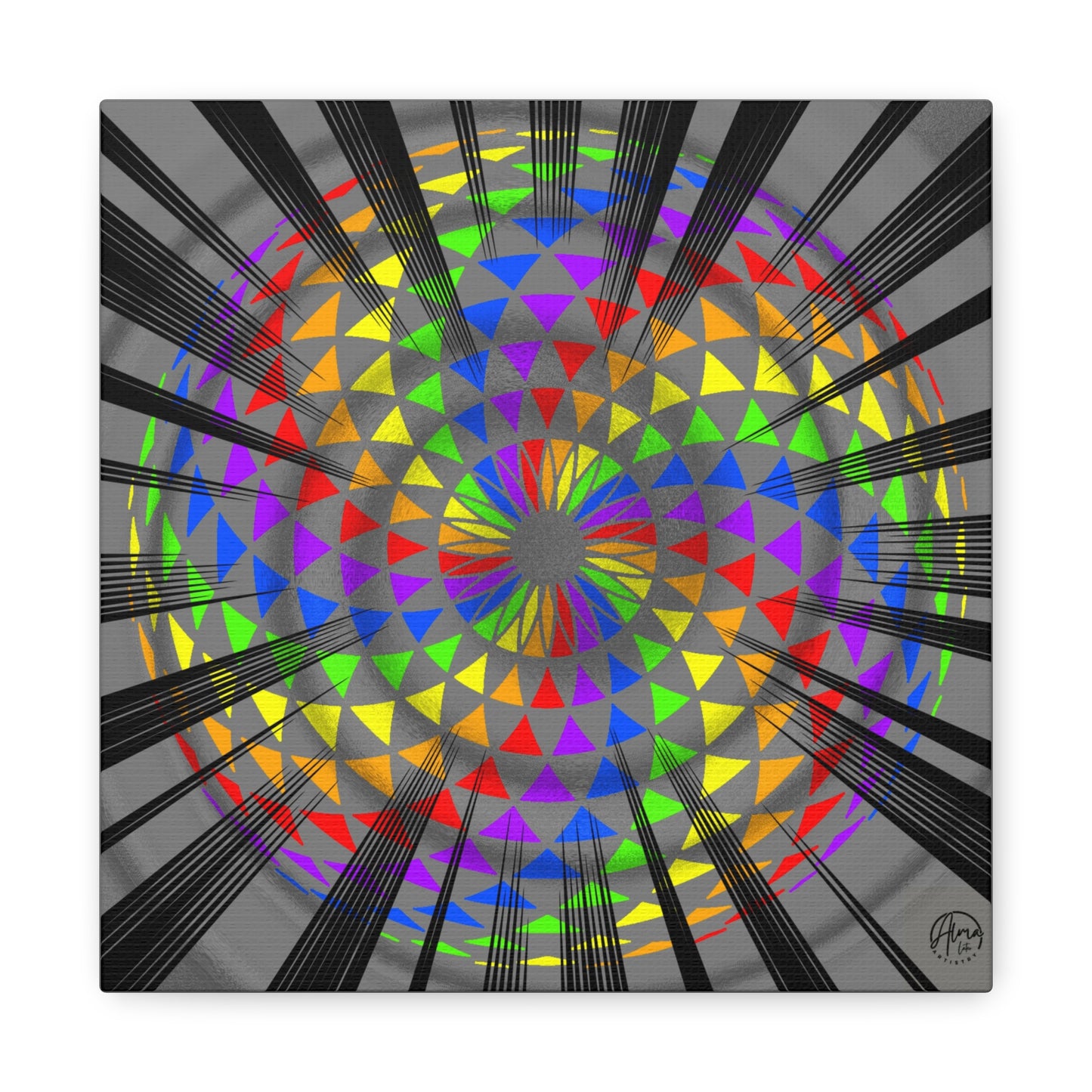 Canvas Print Rainbow Torus Art by Alma Later Art
