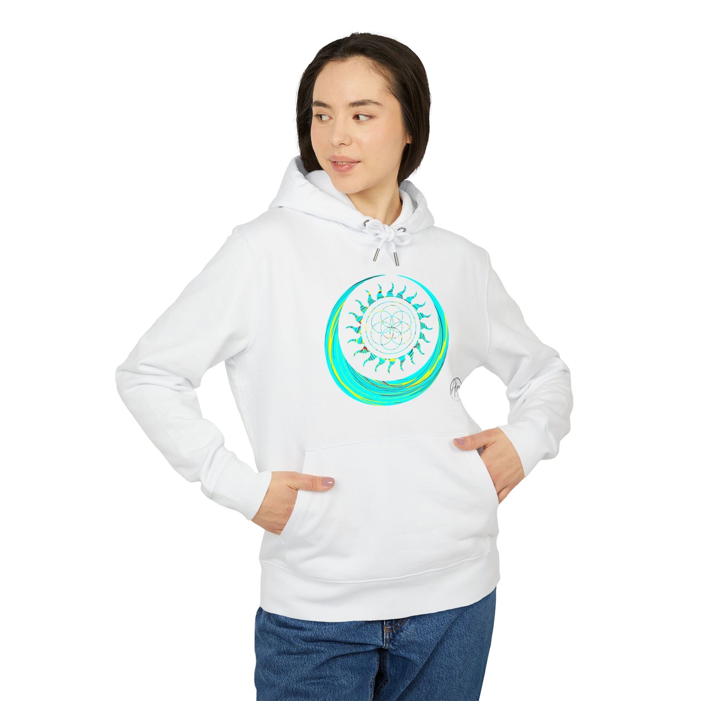 Vibrant Art Hooded Sweatshirt for Free Spirits, Cozy Hoodie, Graphic Sweatshirt, Summer Vibes, Beach Lover Gift, Unisex Pullover