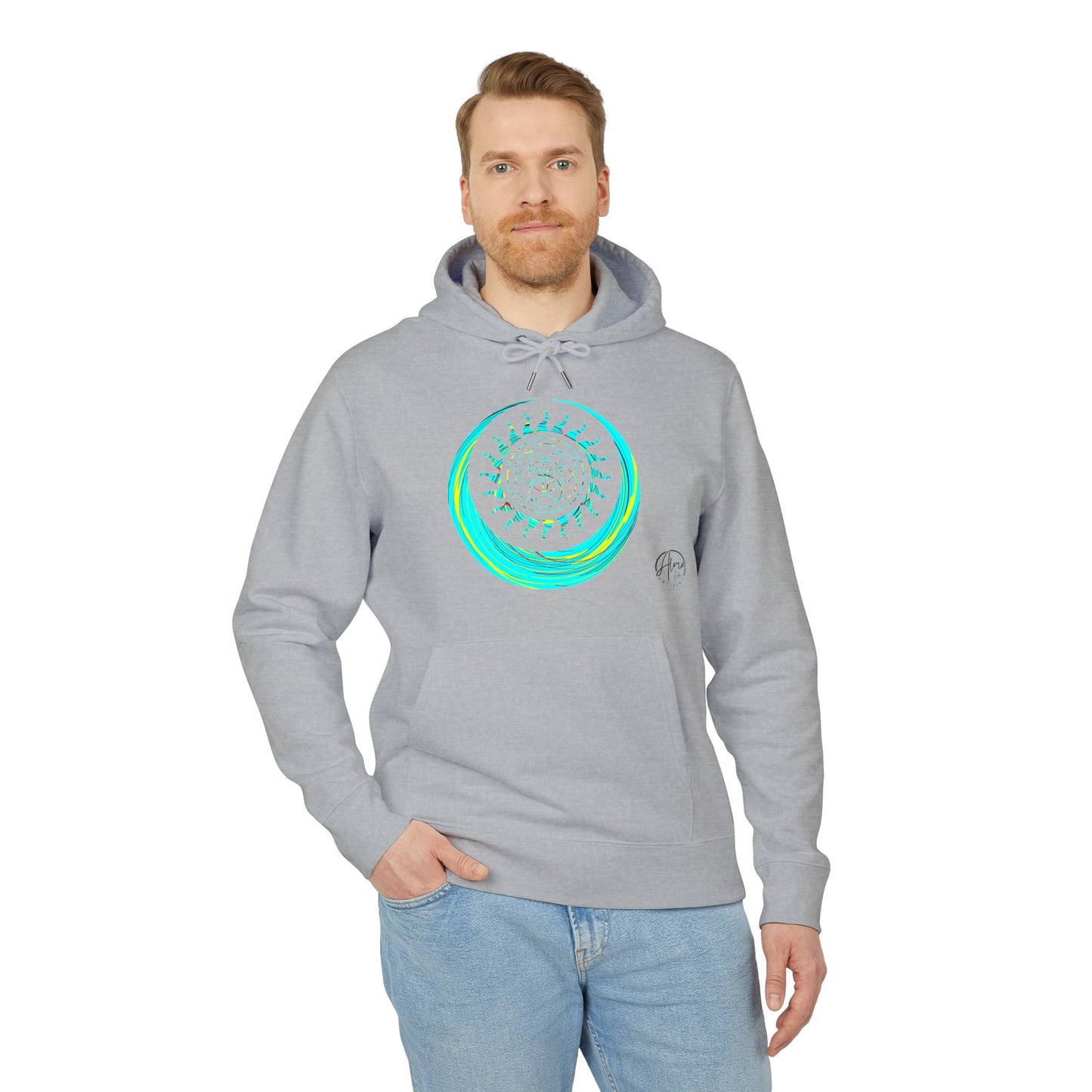 Vibrant Art Hooded Sweatshirt for Free Spirits, Cozy Hoodie, Graphic Sweatshirt, Summer Vibes, Beach Lover Gift, Unisex Pullover
