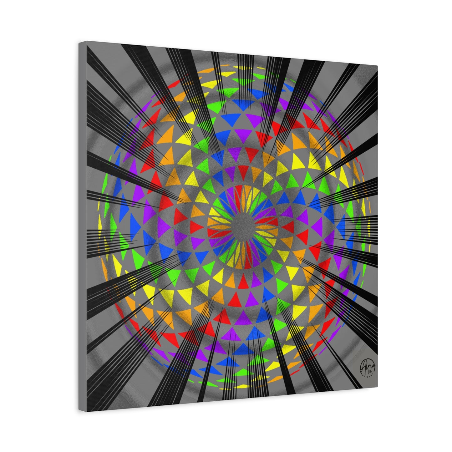 Canvas Print Rainbow Torus Art by Alma Later Art
