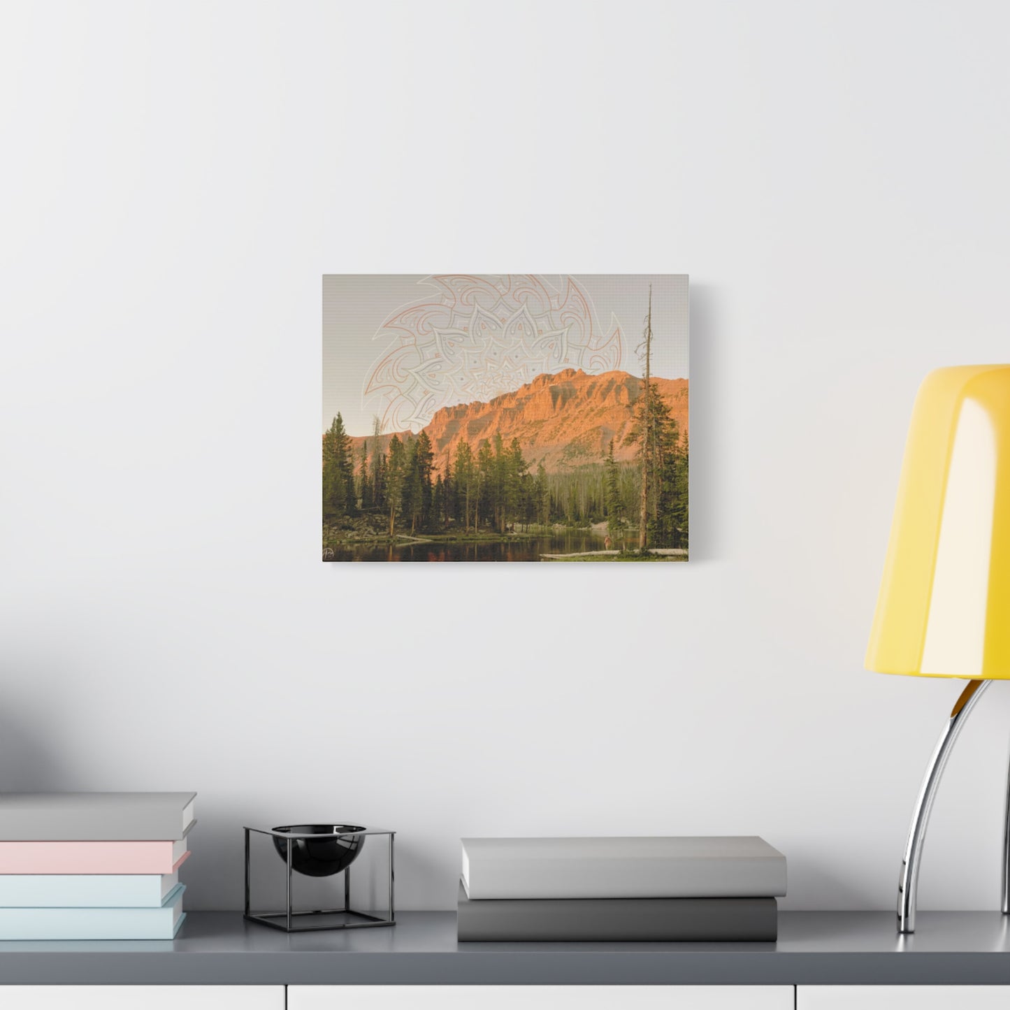 Canvas Art Print - Fishing for Miracles, Psychedelic Nature Art