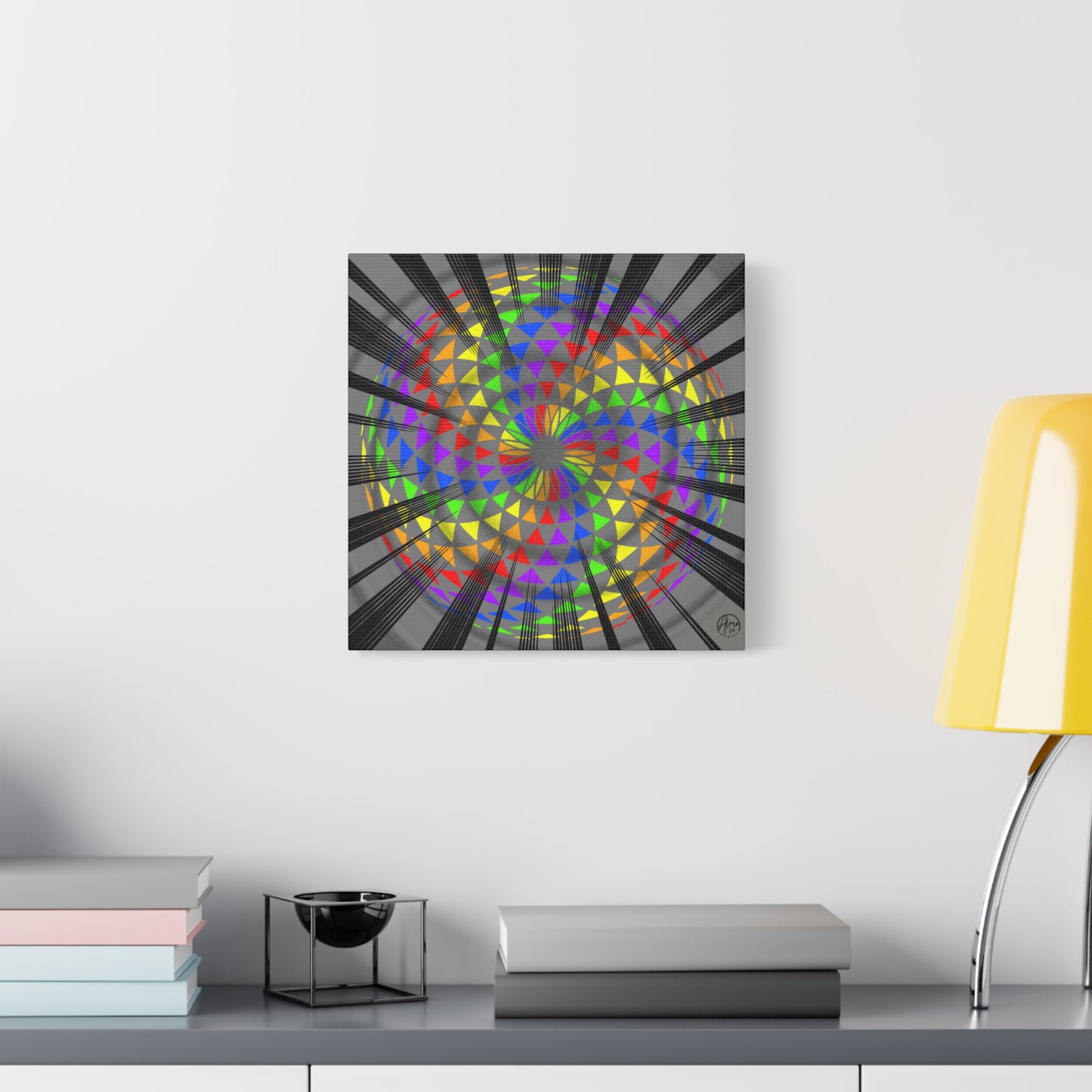 Canvas Print Rainbow Torus Art by Alma Later Art