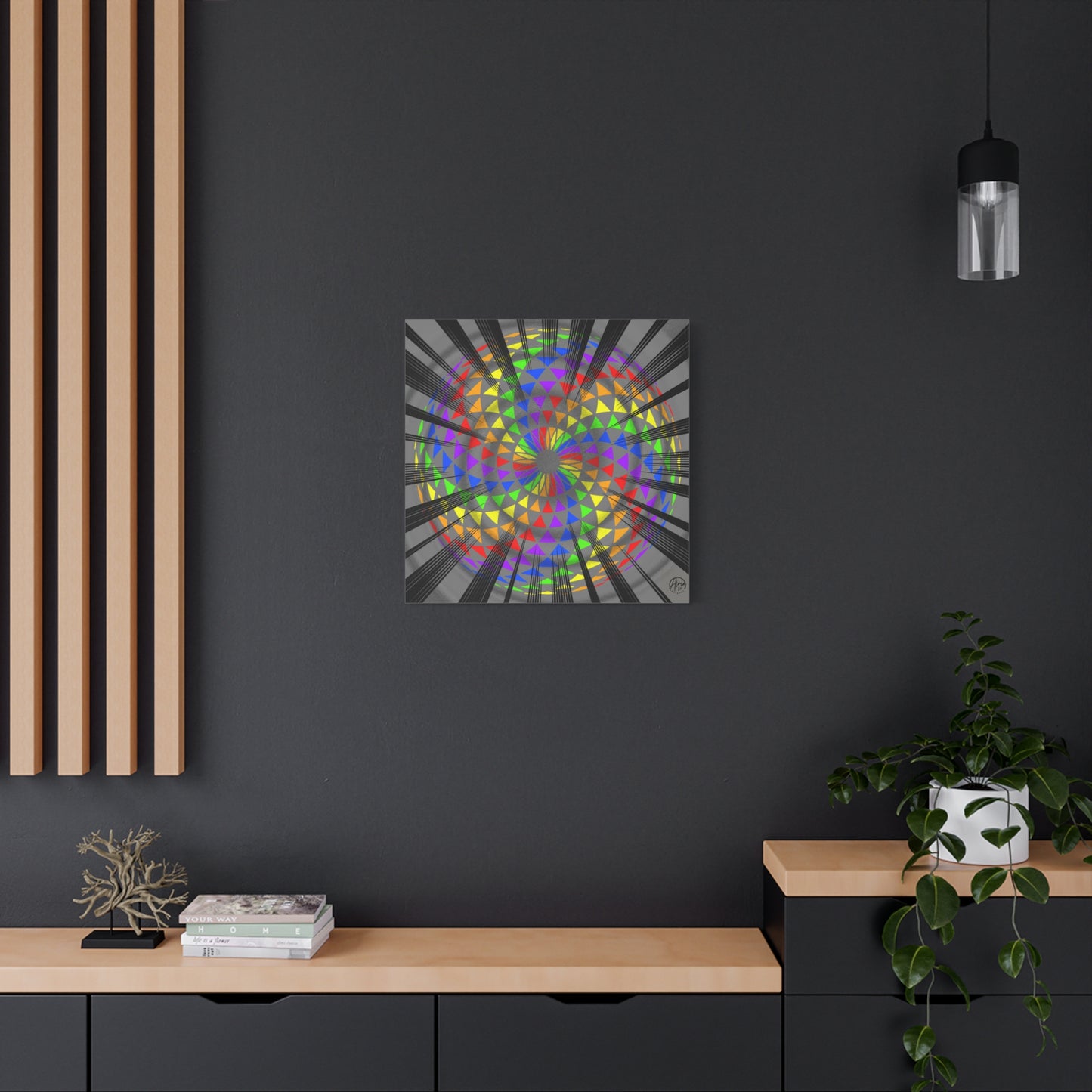 Canvas Print Rainbow Torus Art by Alma Later Art