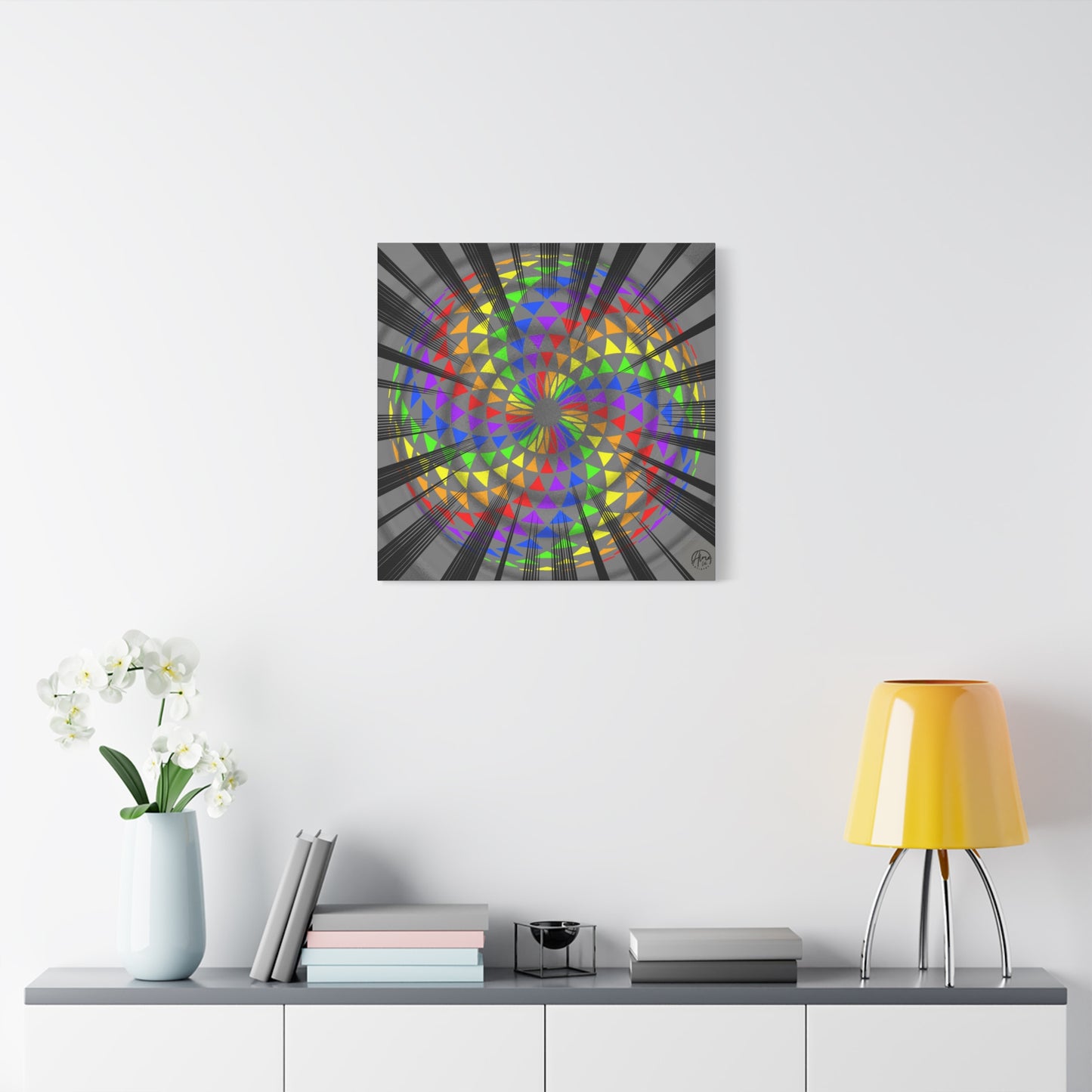 Canvas Print Rainbow Torus Art by Alma Later Art