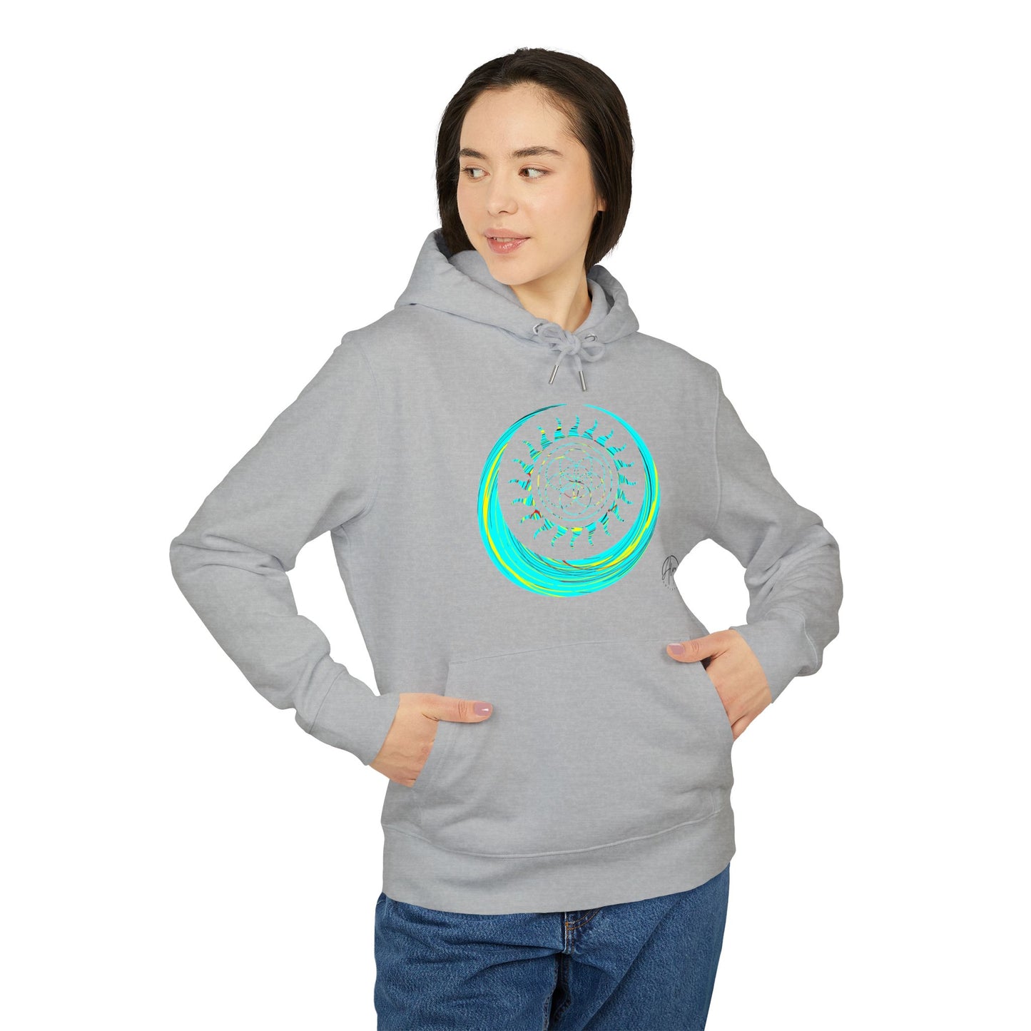 Vibrant Art Hooded Sweatshirt for Free Spirits, Cozy Hoodie, Graphic Sweatshirt, Summer Vibes, Beach Lover Gift, Unisex Pullover