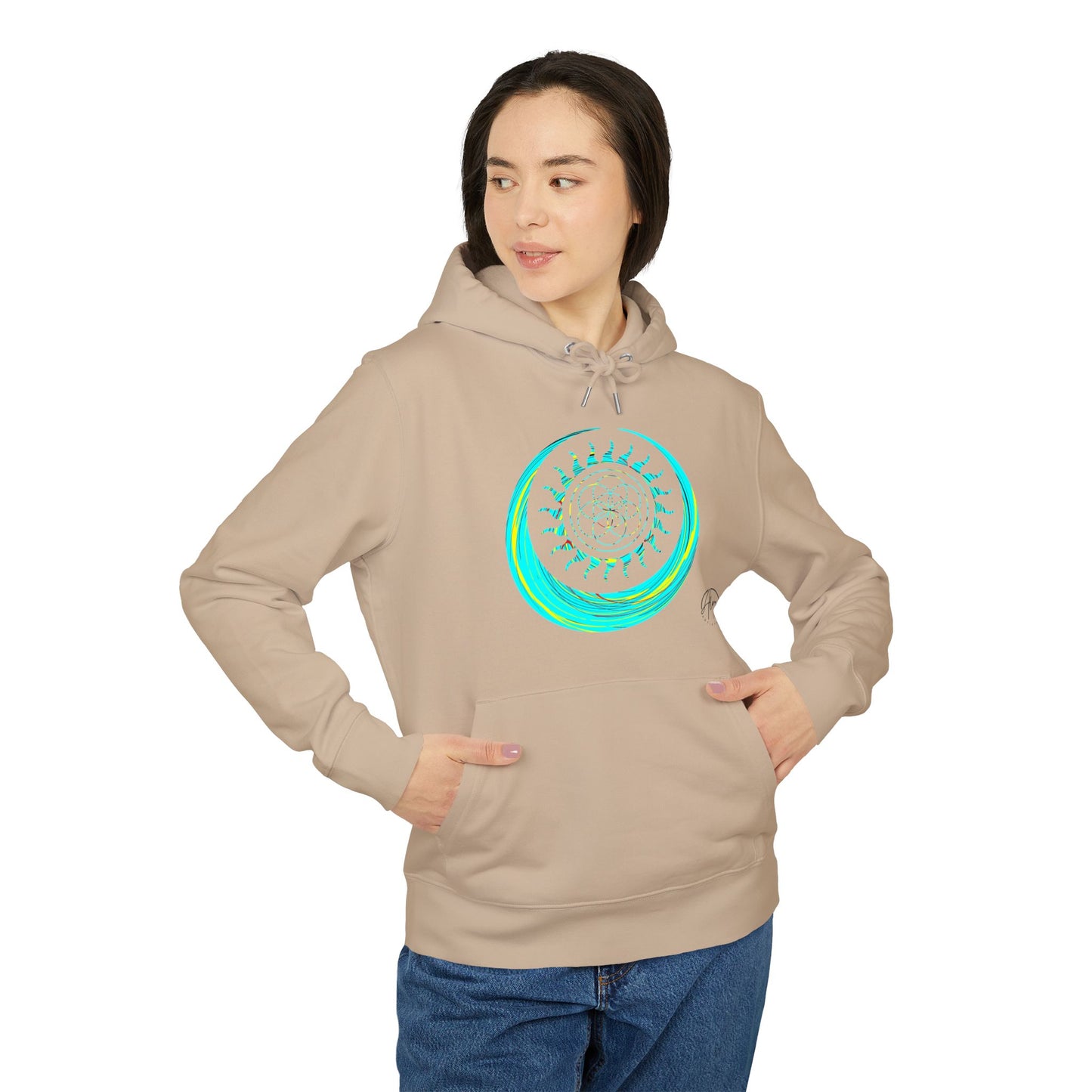 Vibrant Art Hooded Sweatshirt for Free Spirits, Cozy Hoodie, Graphic Sweatshirt, Summer Vibes, Beach Lover Gift, Unisex Pullover
