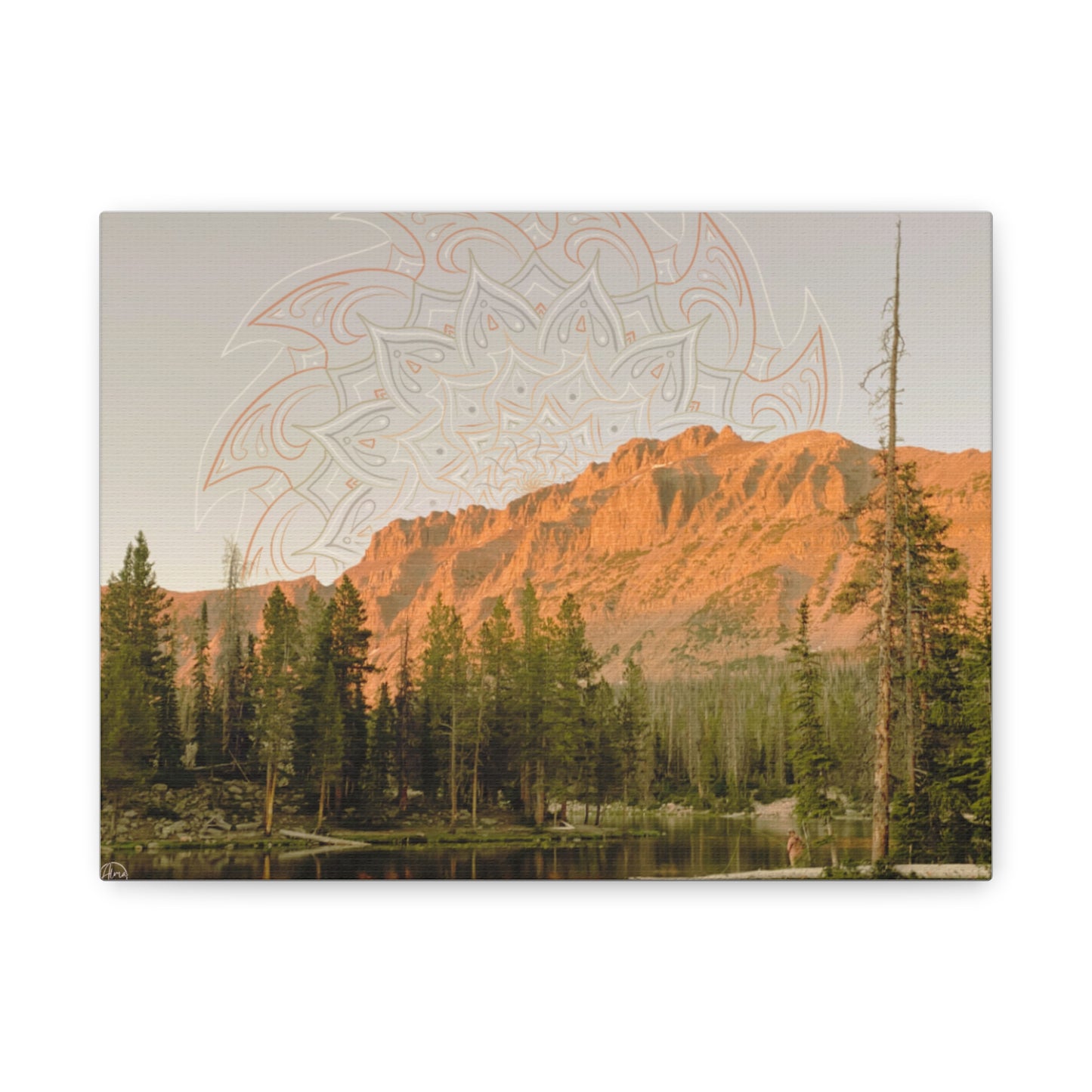 Canvas Art Print - Fishing for Miracles, Psychedelic Nature Art