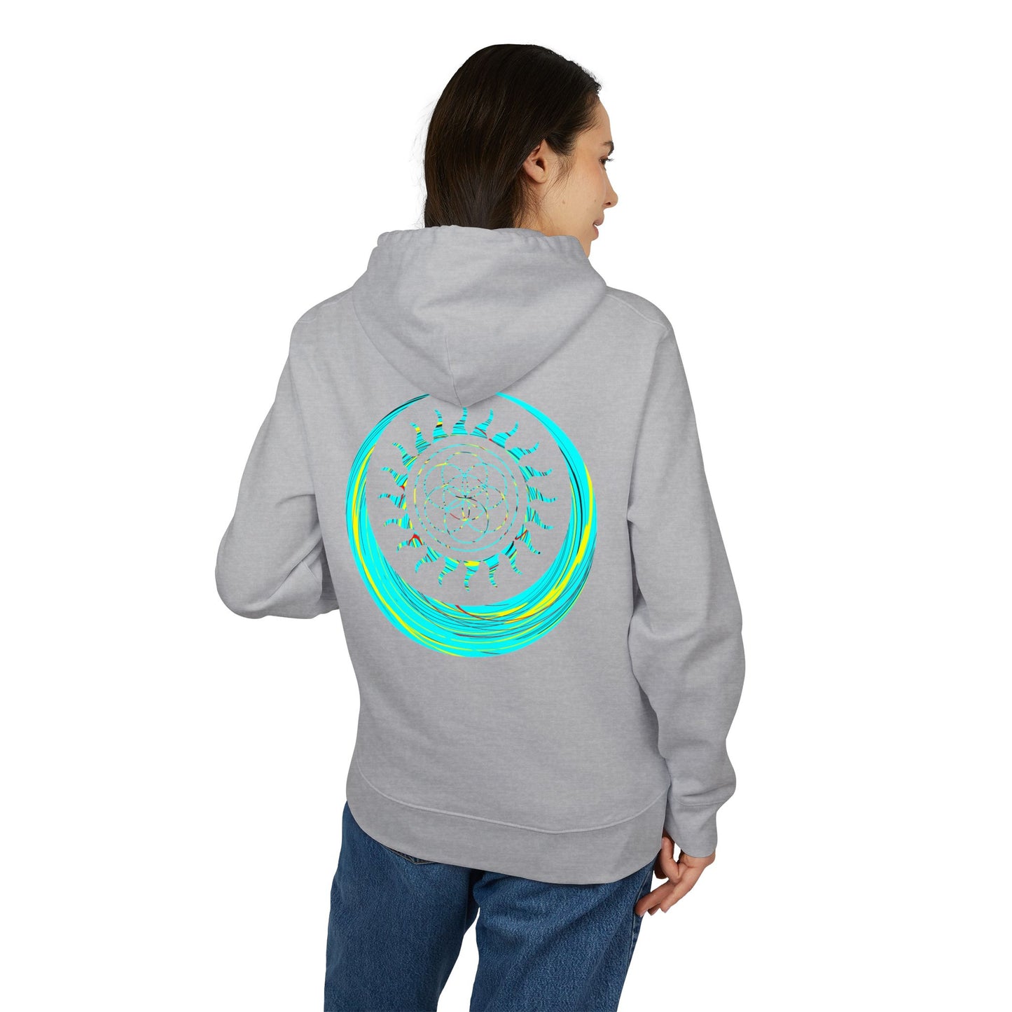 Vibrant Art Hooded Sweatshirt for Free Spirits, Cozy Hoodie, Graphic Sweatshirt, Summer Vibes, Beach Lover Gift, Unisex Pullover