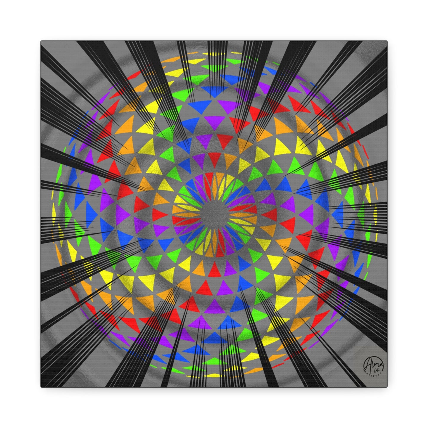 Canvas Print Rainbow Torus Art by Alma Later Art
